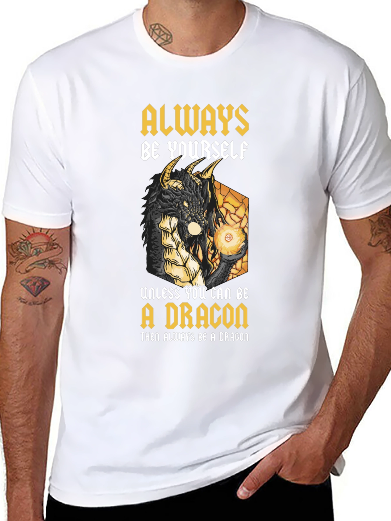 Dragon Graphic T-Shirt - Always Be Yourself (Unless...)