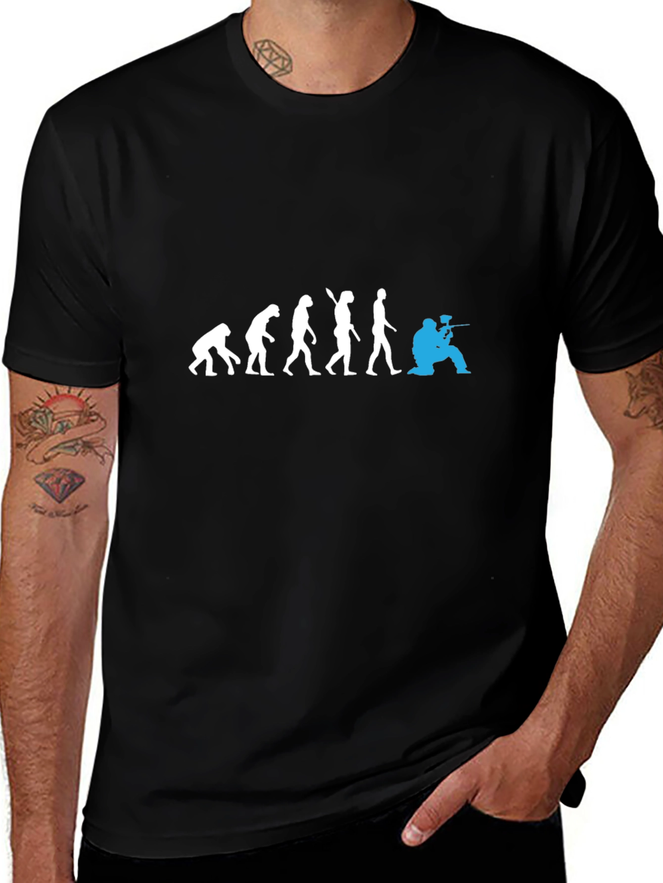 Evolution of Paintball T-Shirt - Black