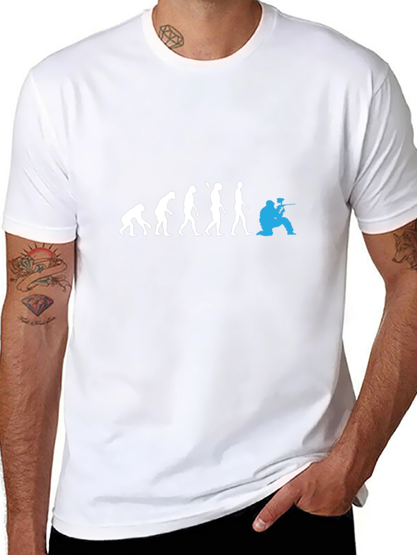 Evolution of Paintball T-Shirt - Black
