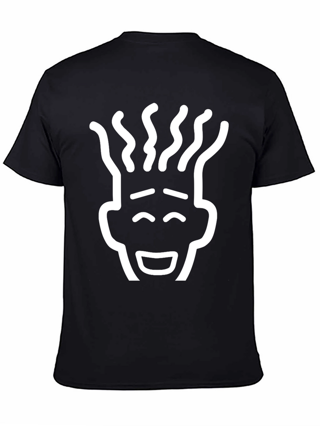 Black T-Shirt with Unique Graphic Print