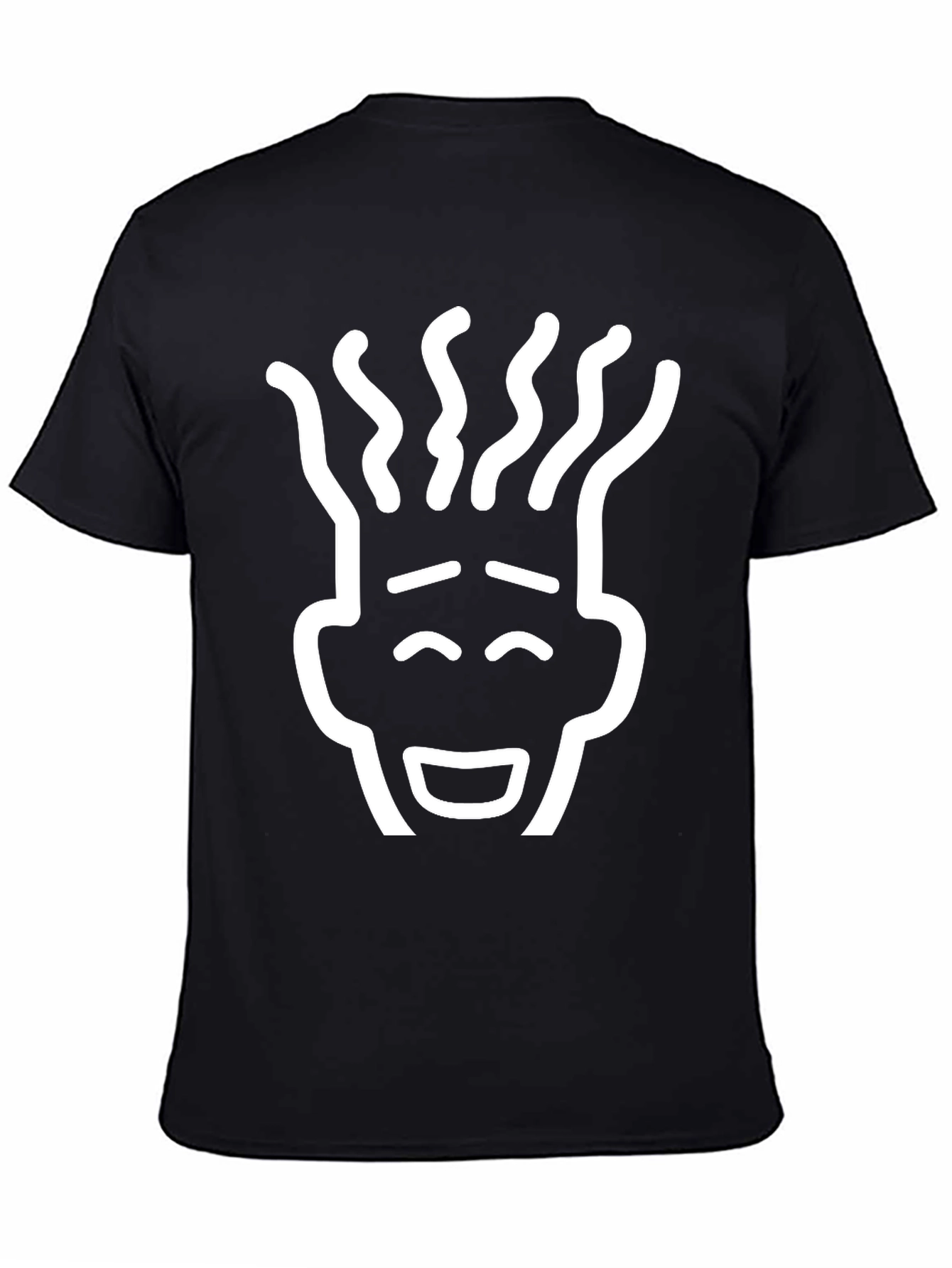 Black T-Shirt with Unique Graphic Print