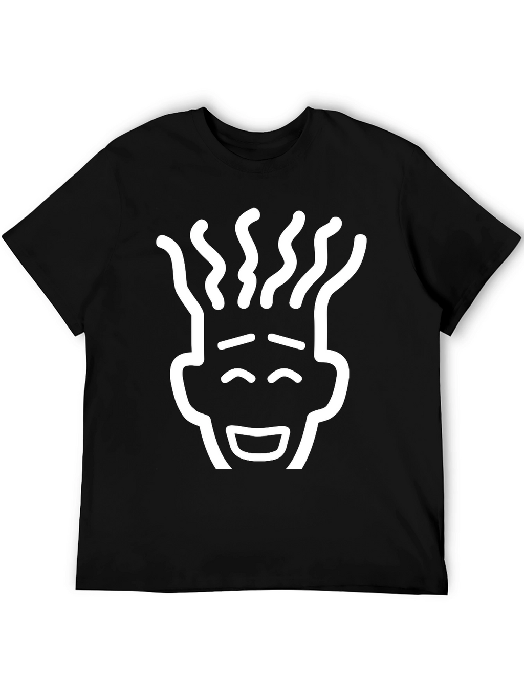 Black T-Shirt with Unique Graphic Print