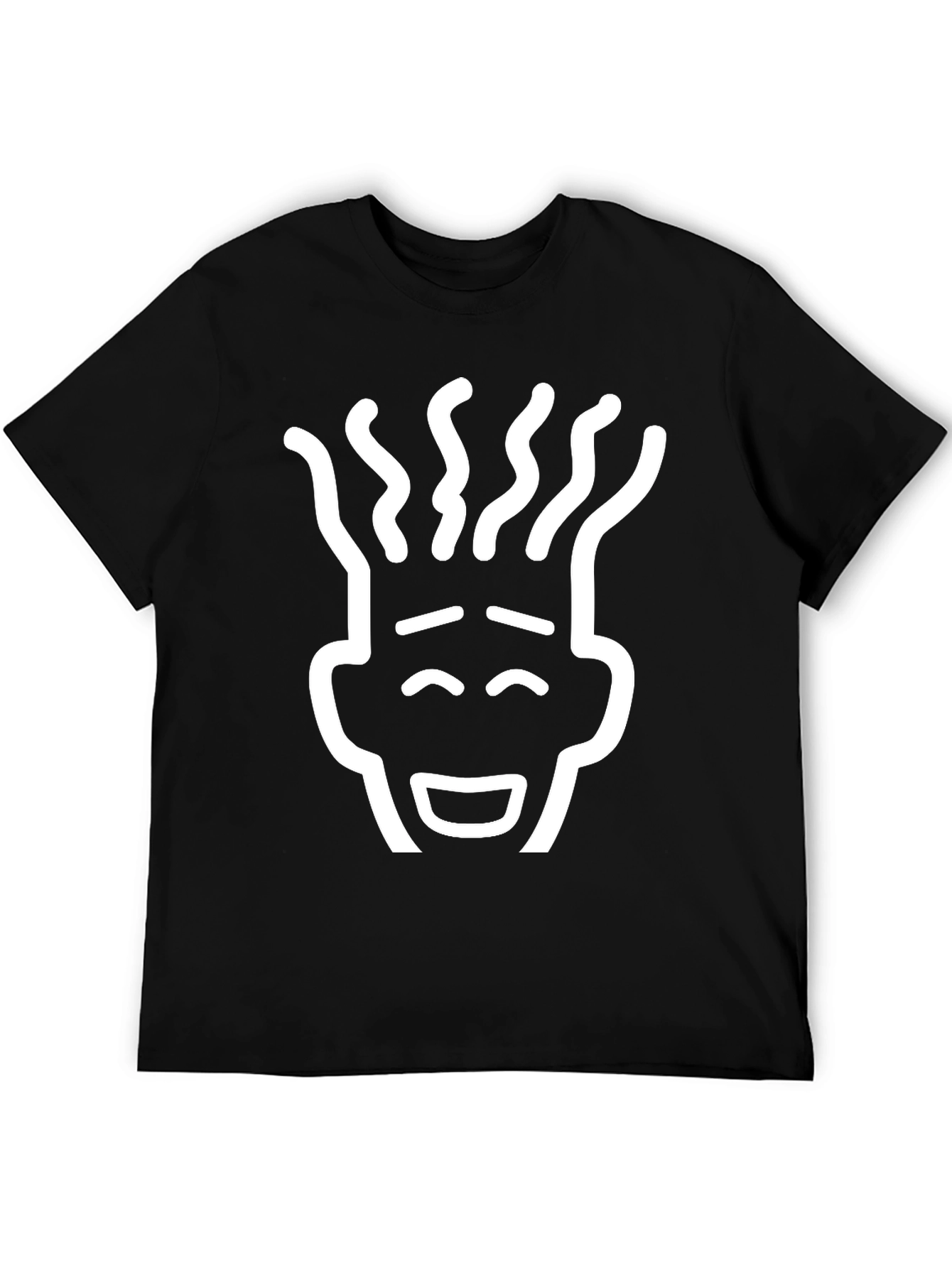 Black T-Shirt with Unique Graphic Print