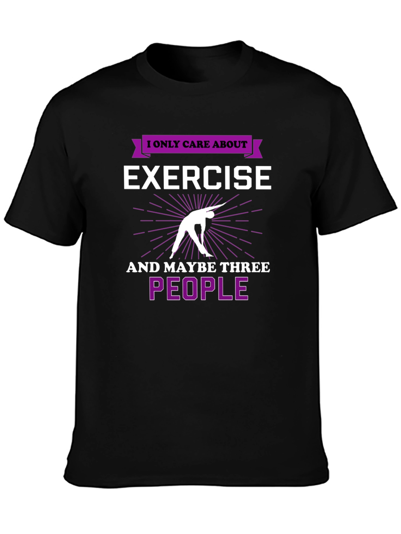 Exercise & People Graphic T-Shirt