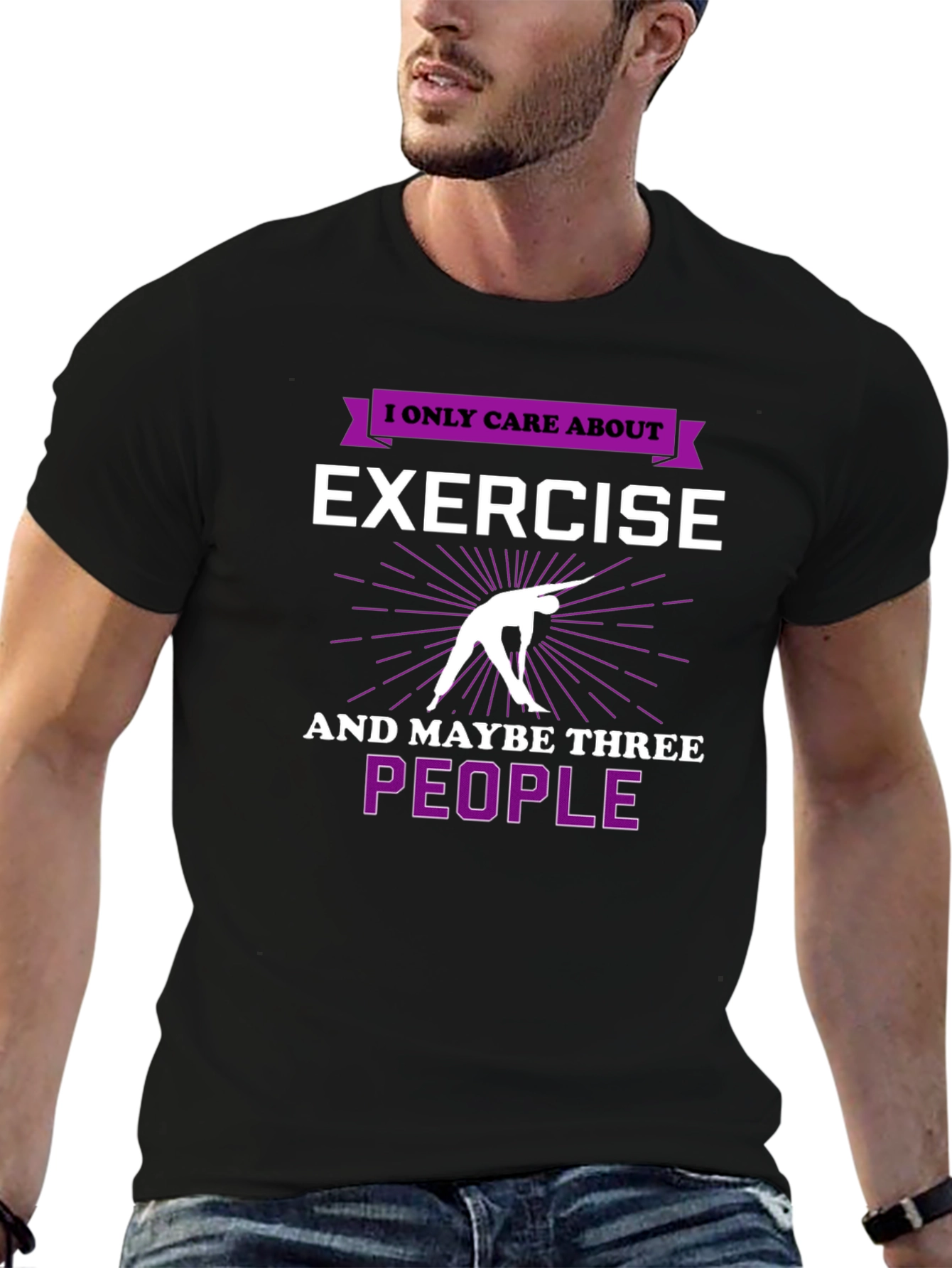 Exercise & People Graphic T-Shirt