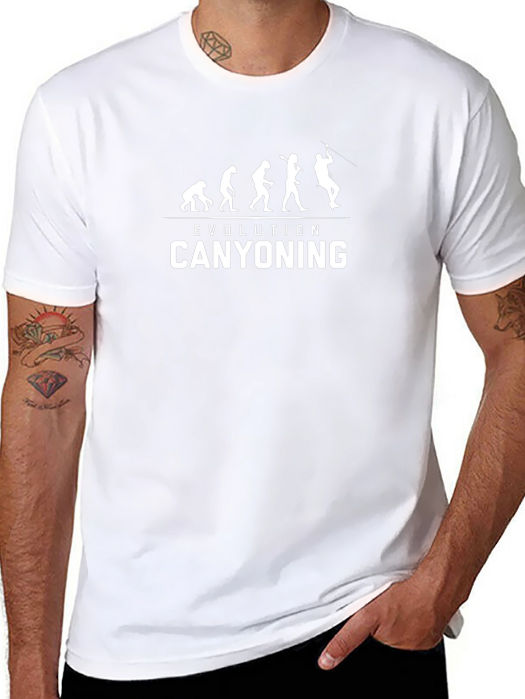 Canyoning Evolution Graphic T-Shirt - Black
