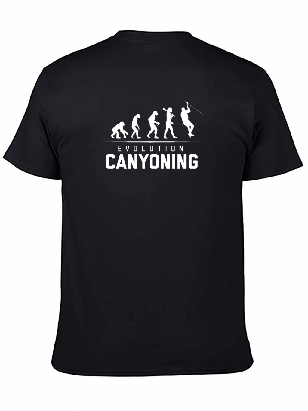 Canyoning Evolution Graphic T-Shirt - Black