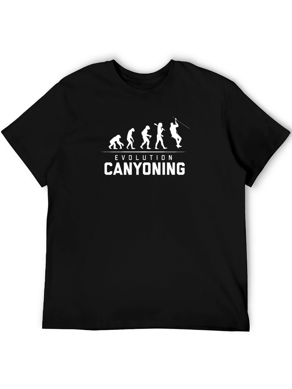Canyoning Evolution Graphic T-Shirt - Black