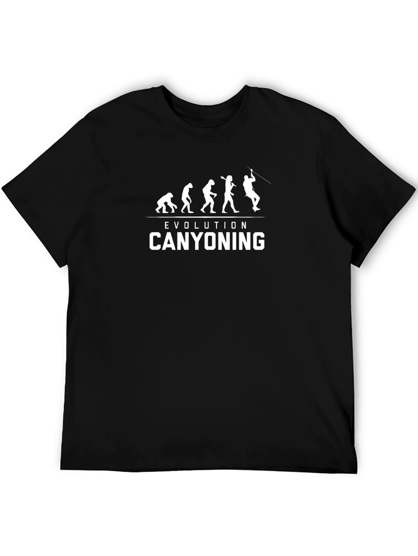 Canyoning Evolution Graphic T-Shirt - Black