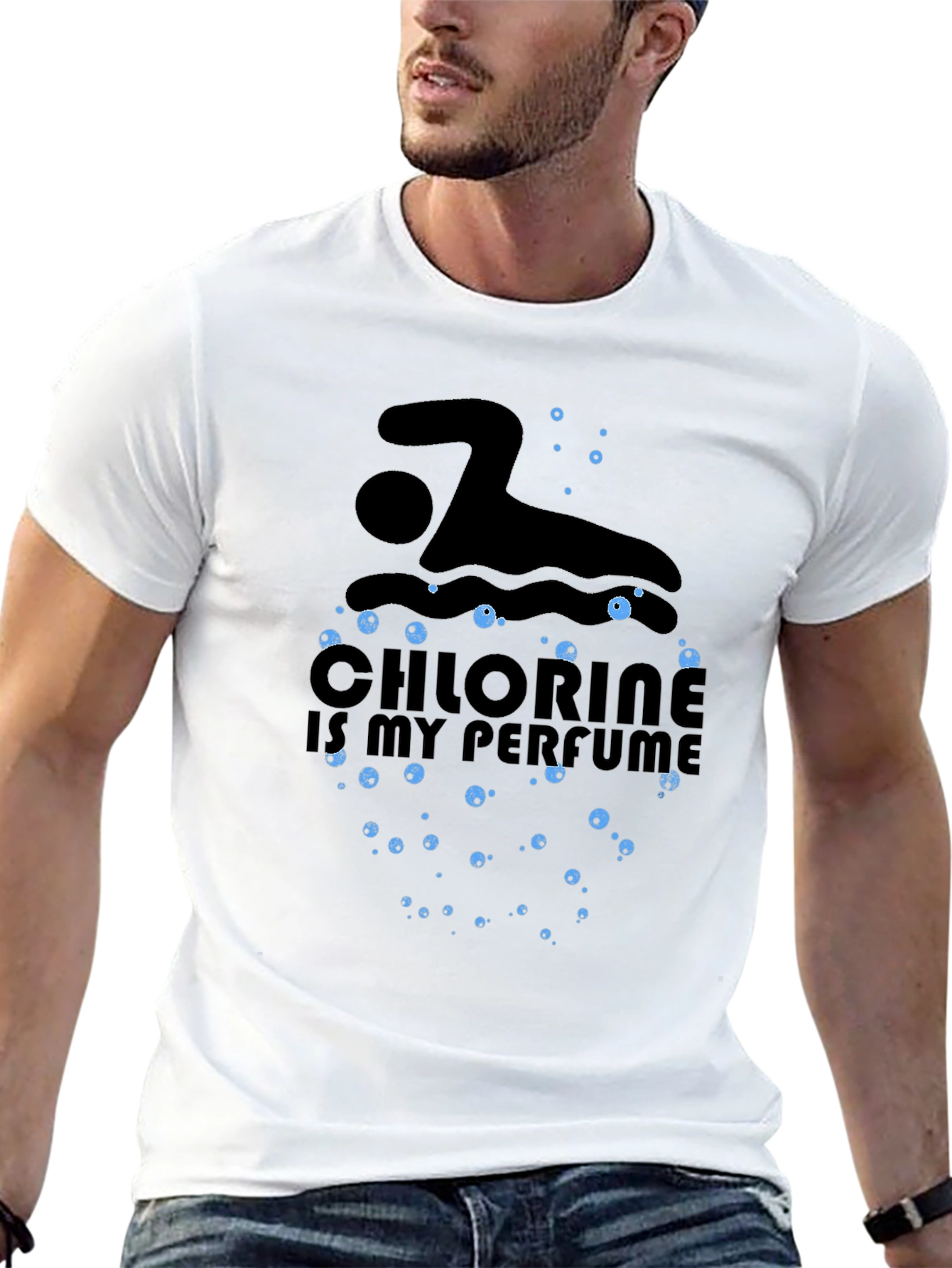 Chlorine is My Perfume Swimmer T-Shirt
