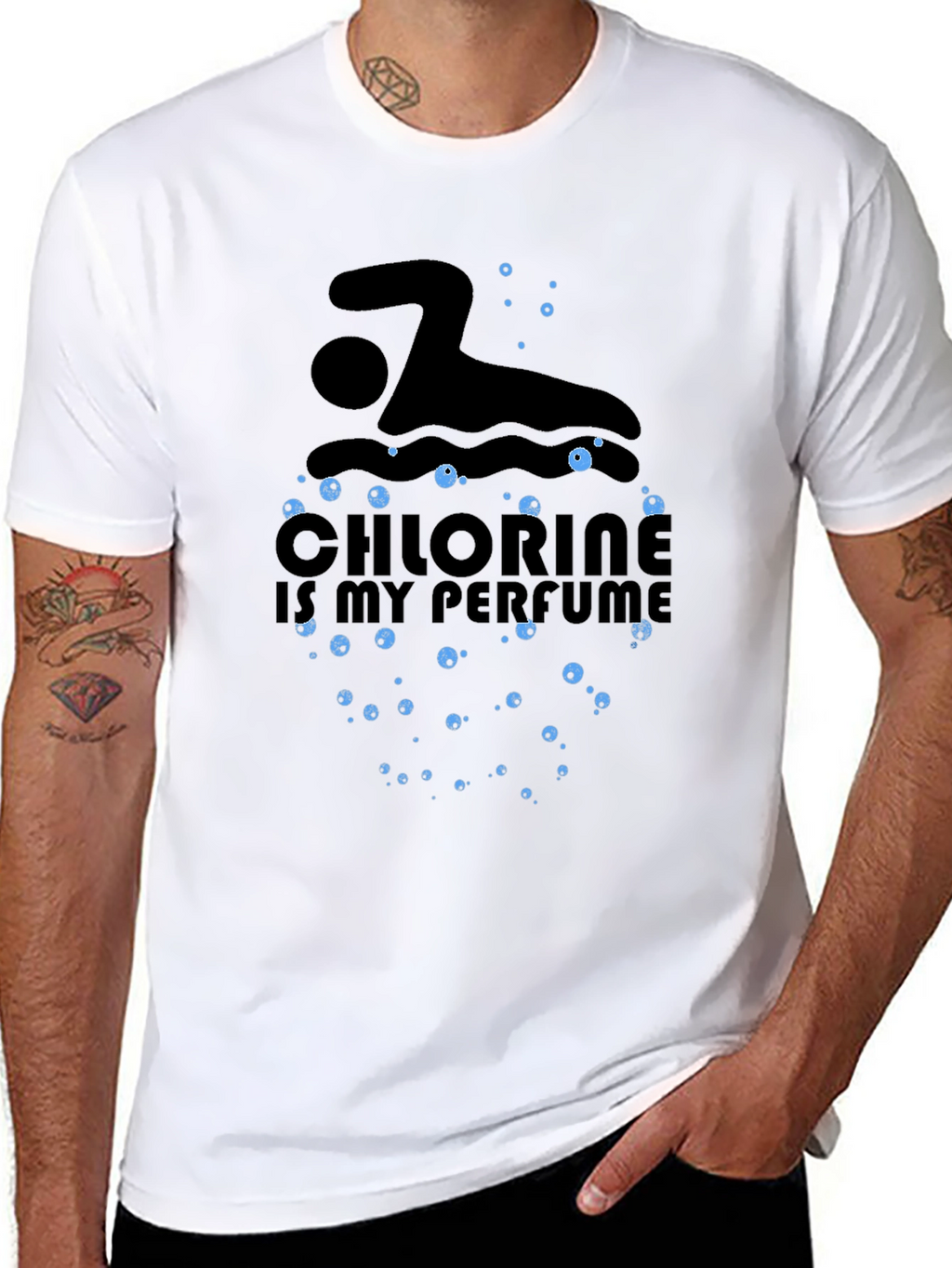 Chlorine is My Perfume Swimmer T-Shirt