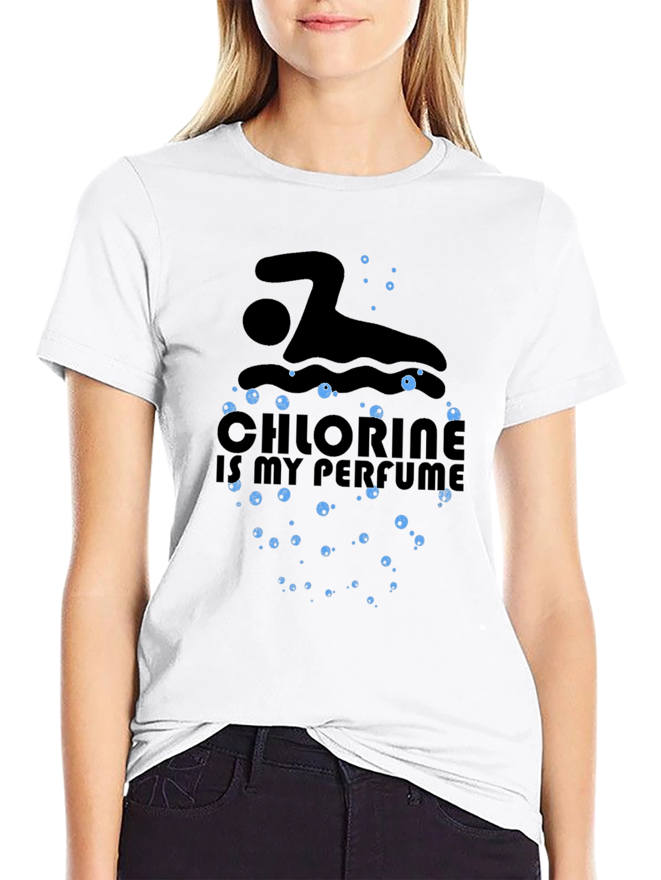 Chlorine is My Perfume Swimmer T-Shirt
