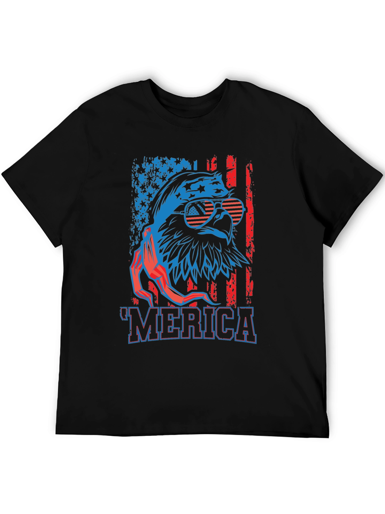 Patriotic Eagle Graphic T-Shirt