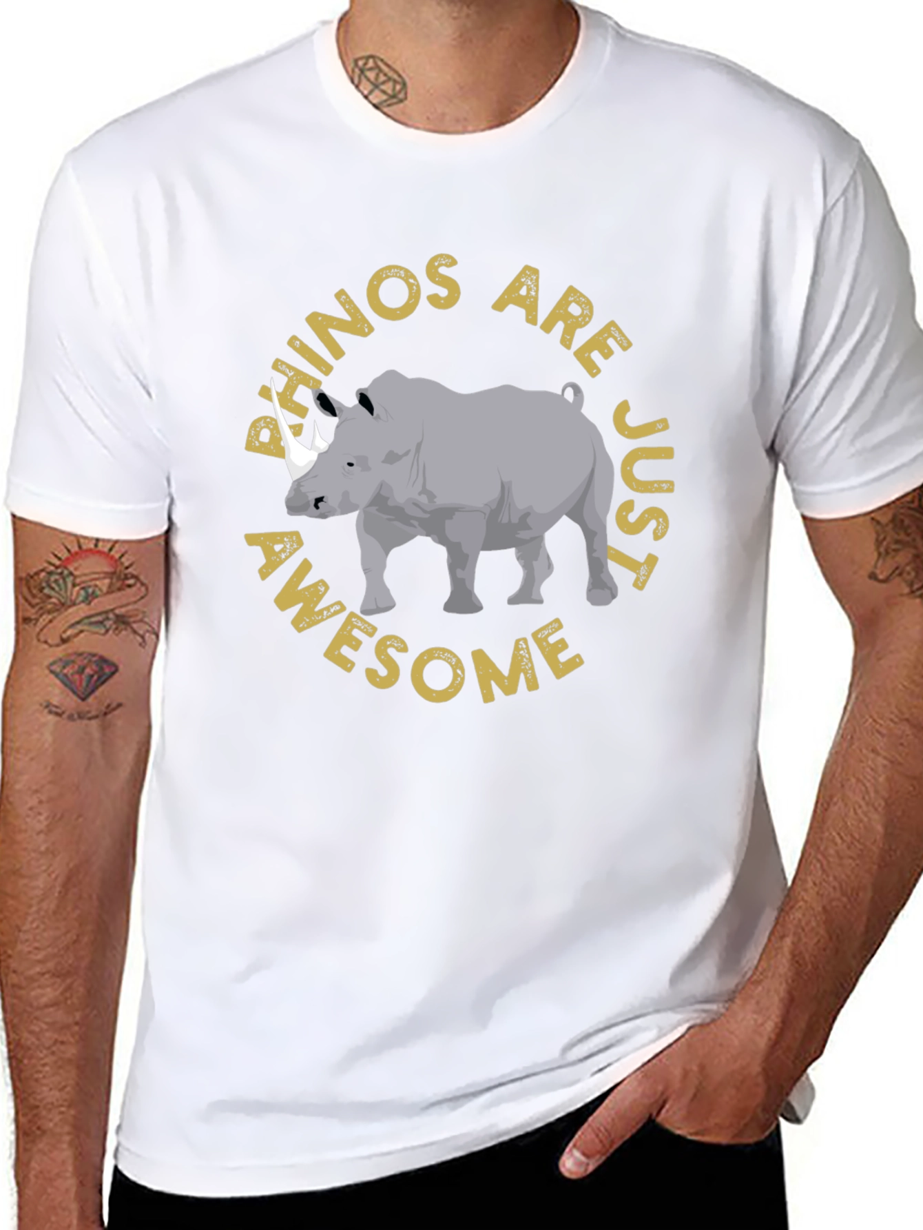 Rhinos Are Just Awesome Graphic T-Shirt
