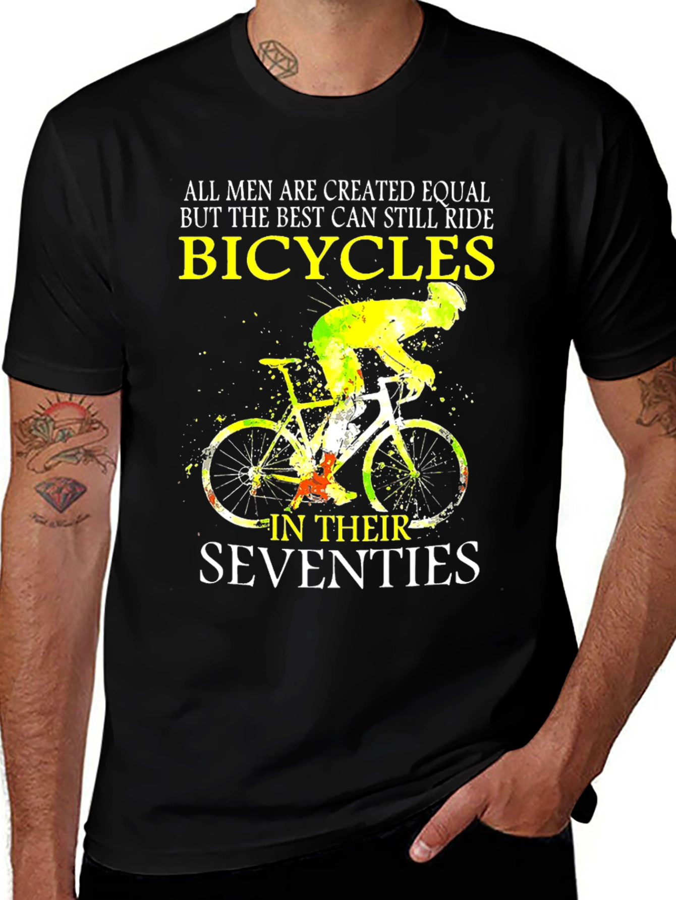 Bicycles in Seventies T-Shirt - Cycling Enthusiast Tee