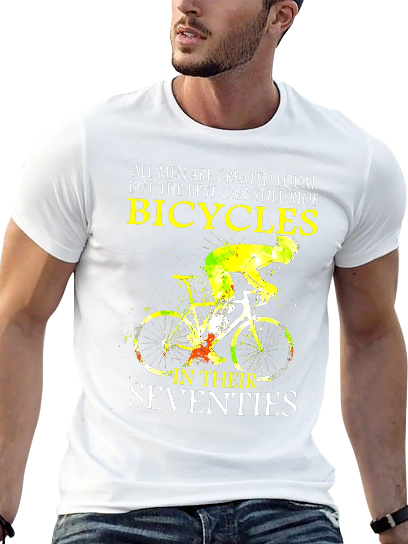 Bicycles in Seventies T-Shirt - Cycling Enthusiast Tee