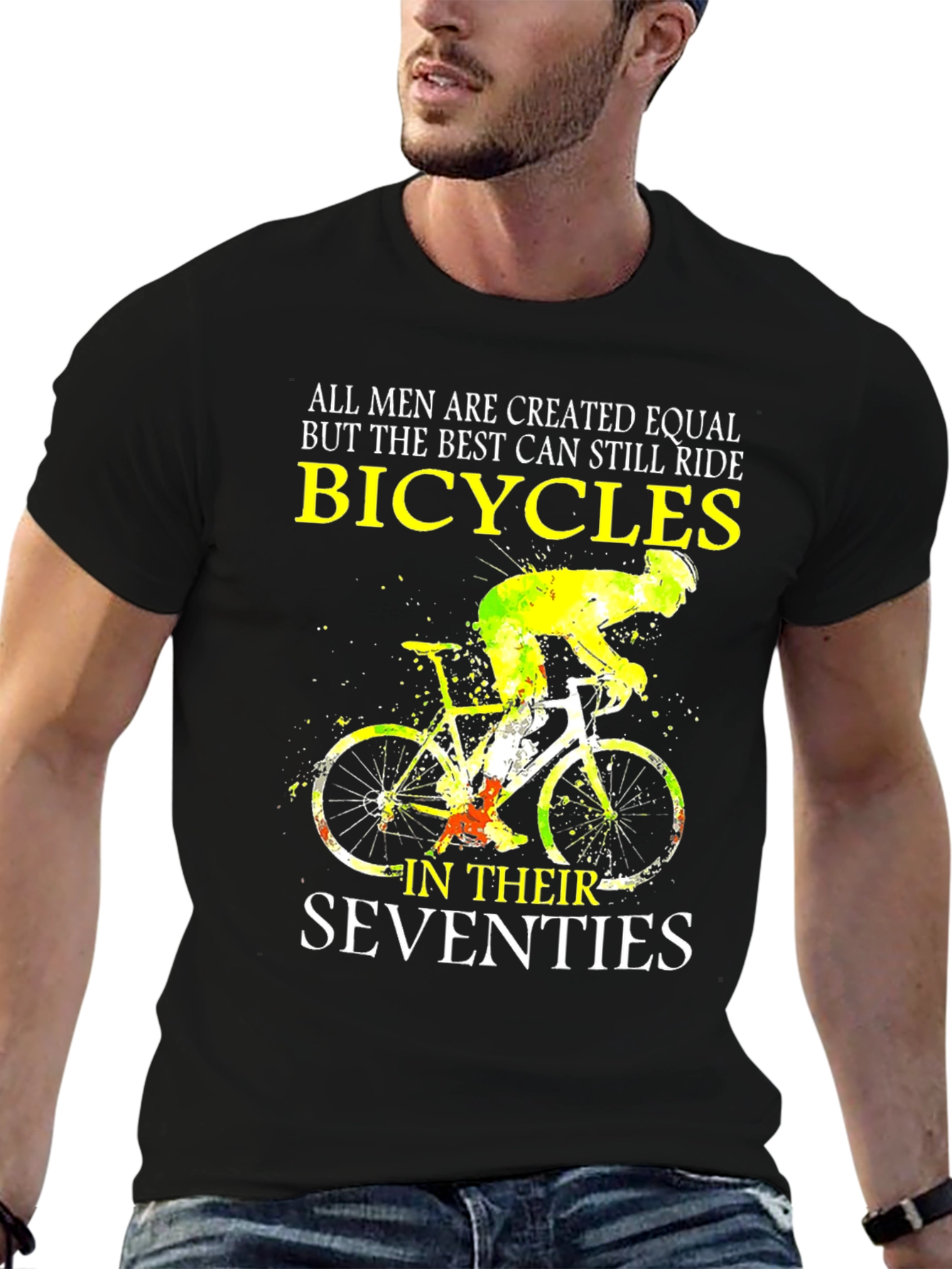 Bicycles in Seventies T-Shirt - Cycling Enthusiast Tee