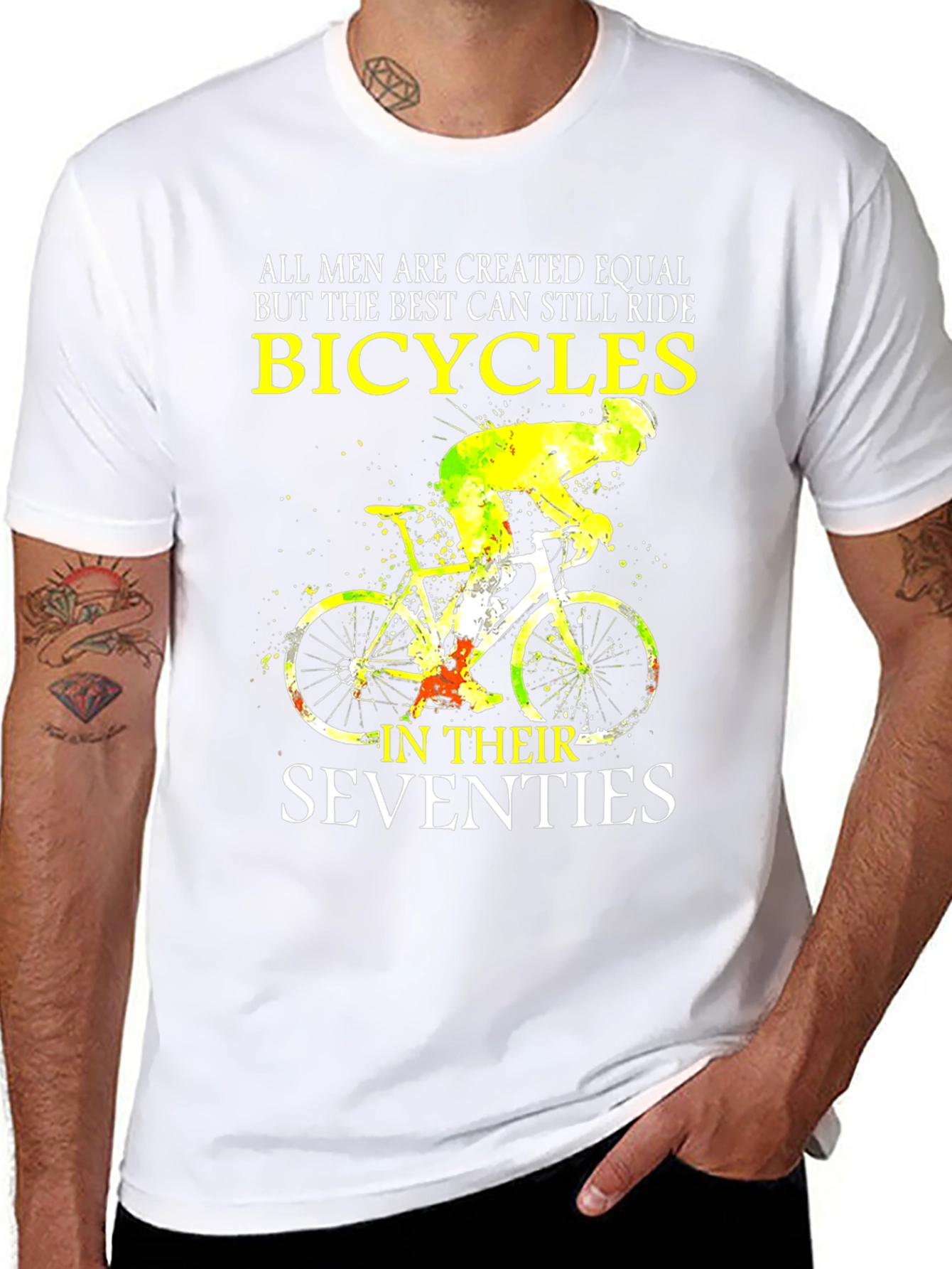 Bicycles in Seventies T-Shirt - Cycling Enthusiast Tee