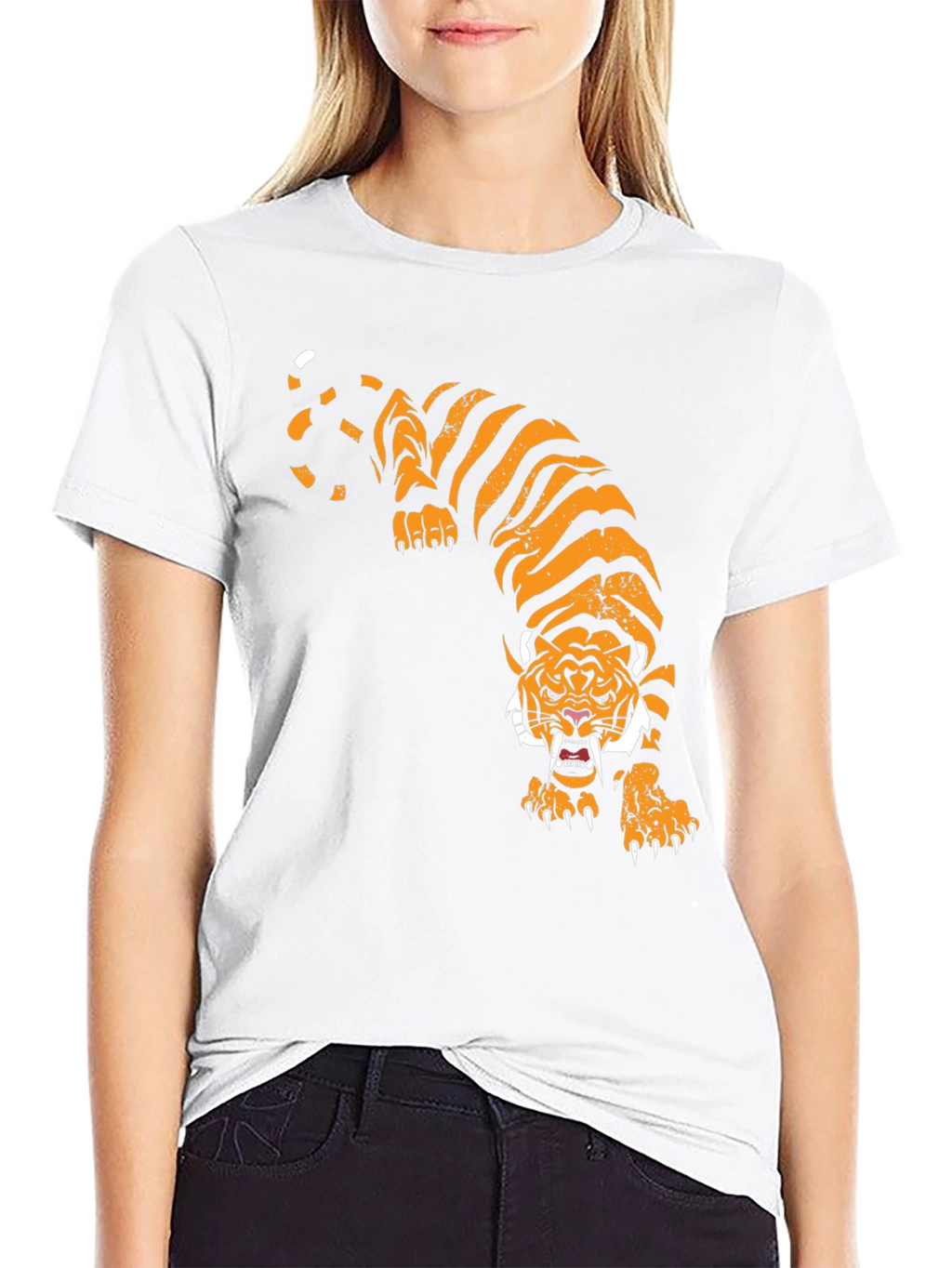 Tiger Graphic Black T-Shirt