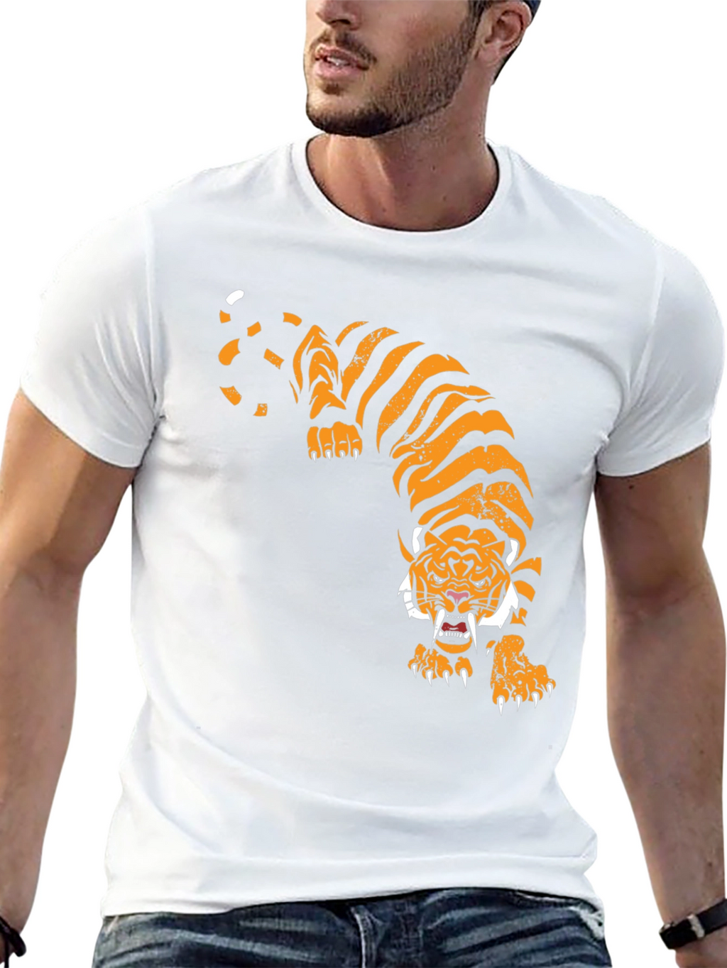 Tiger Graphic Black T-Shirt