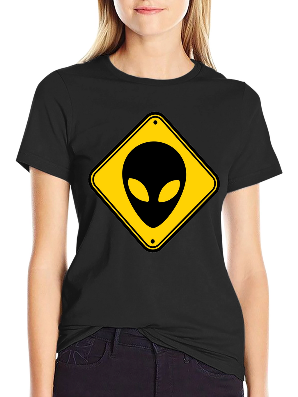 Alien Crossing Graphic T-Shirt
