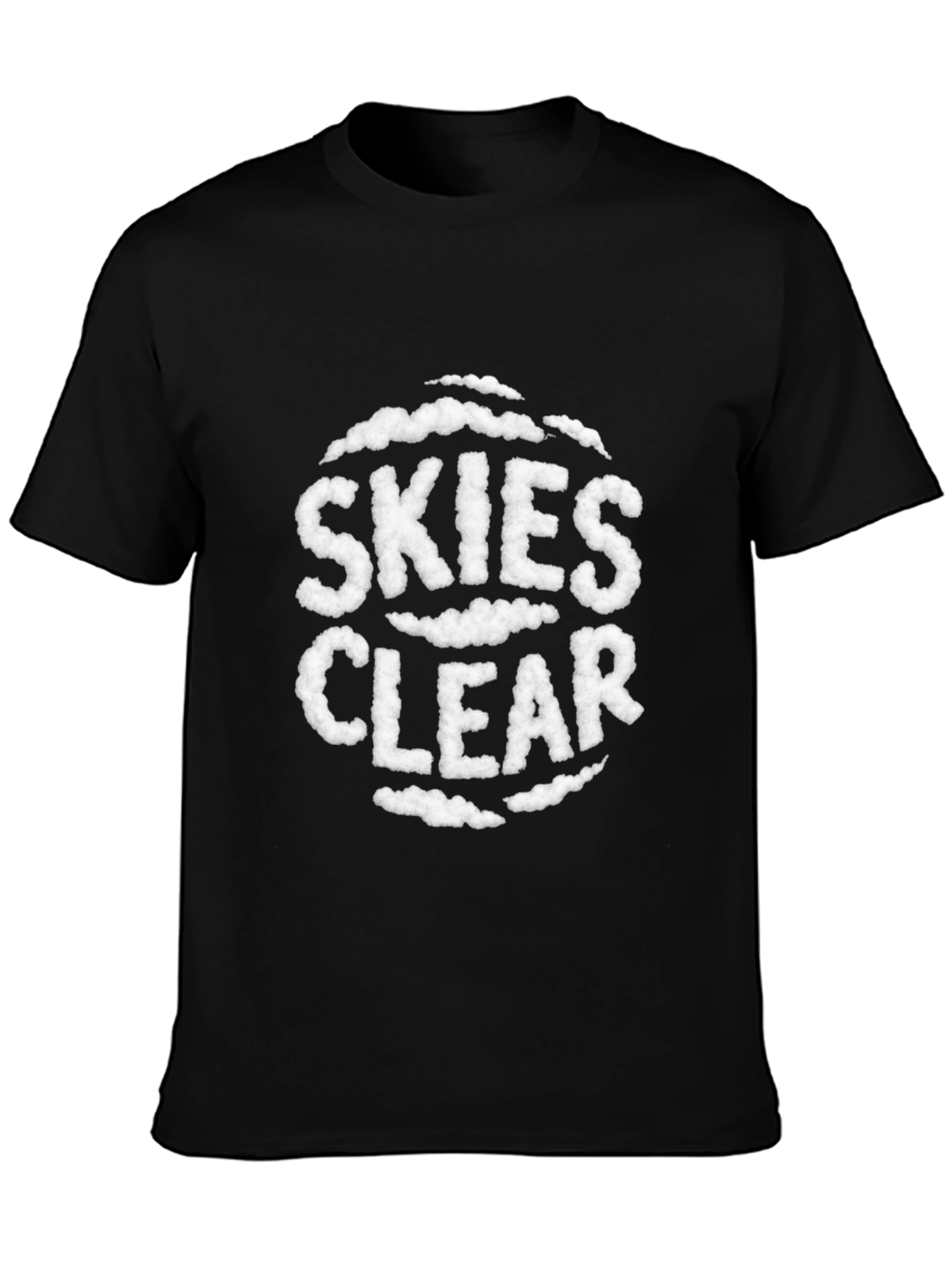 Skies Clear Cloud Text T-Shirt