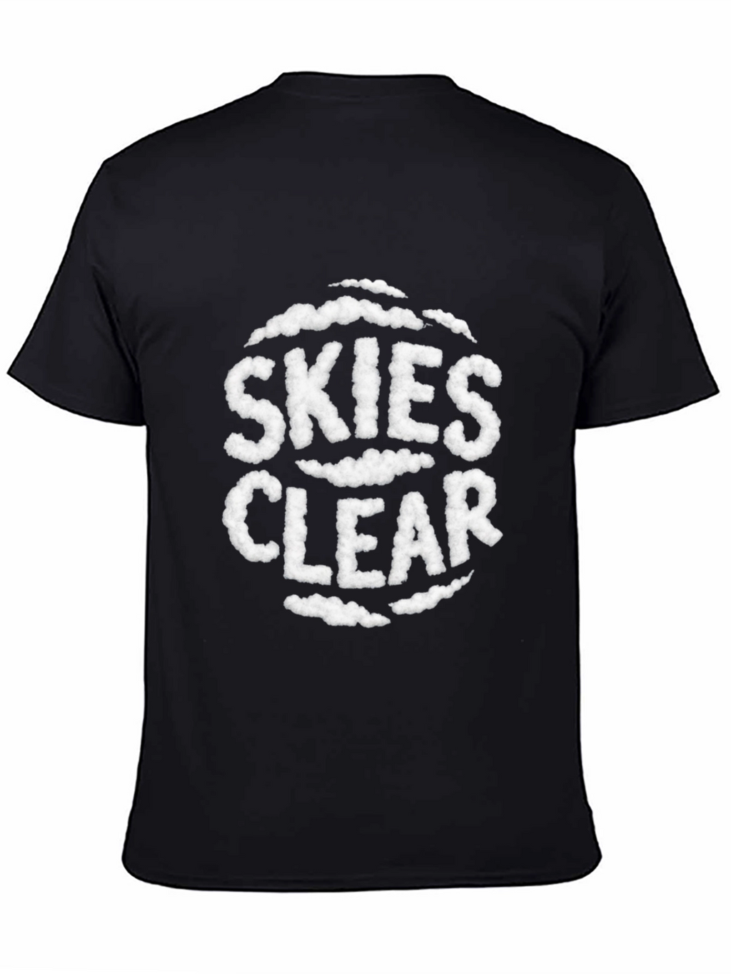 Skies Clear Cloud Text T-Shirt