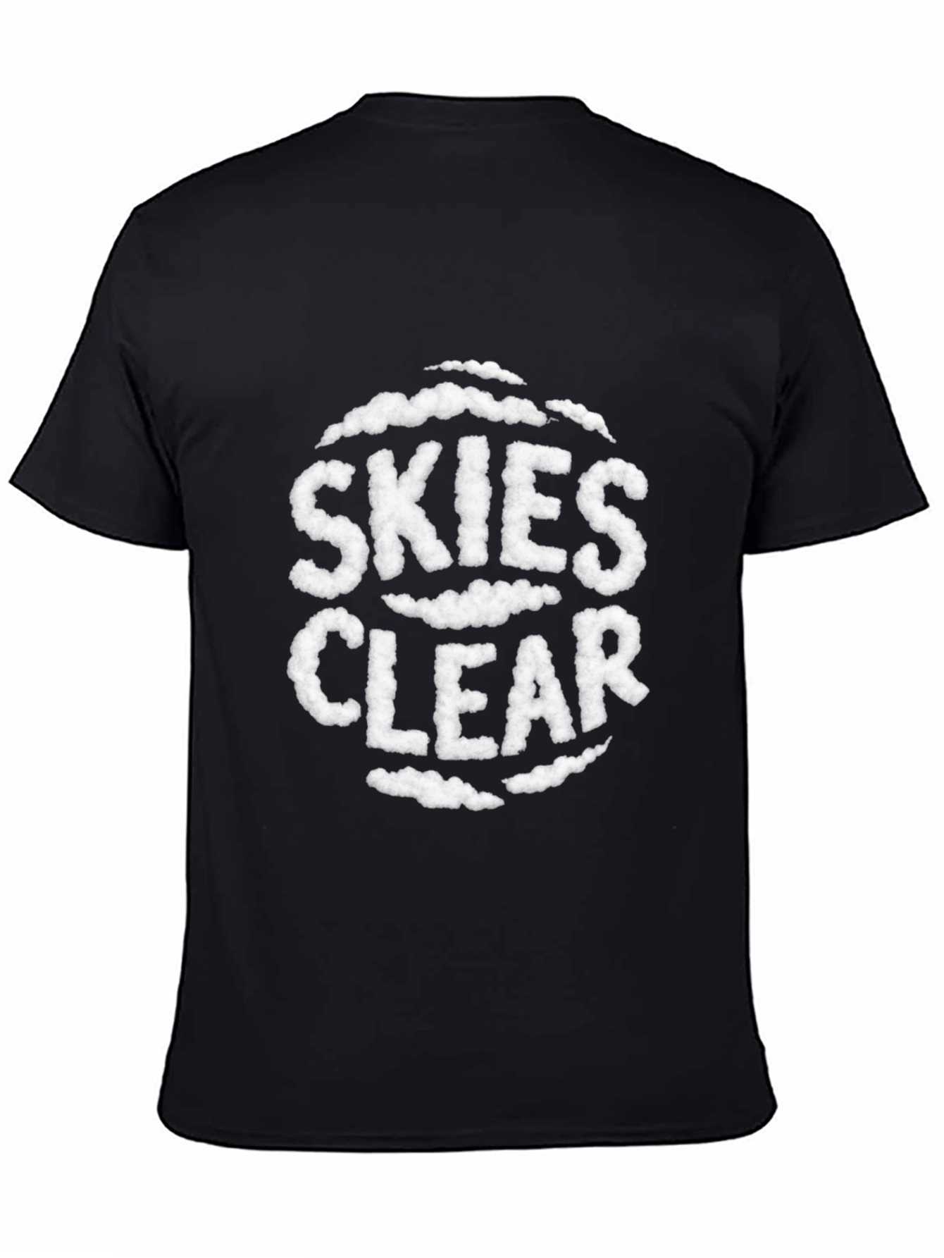 Skies Clear Cloud Text T-Shirt