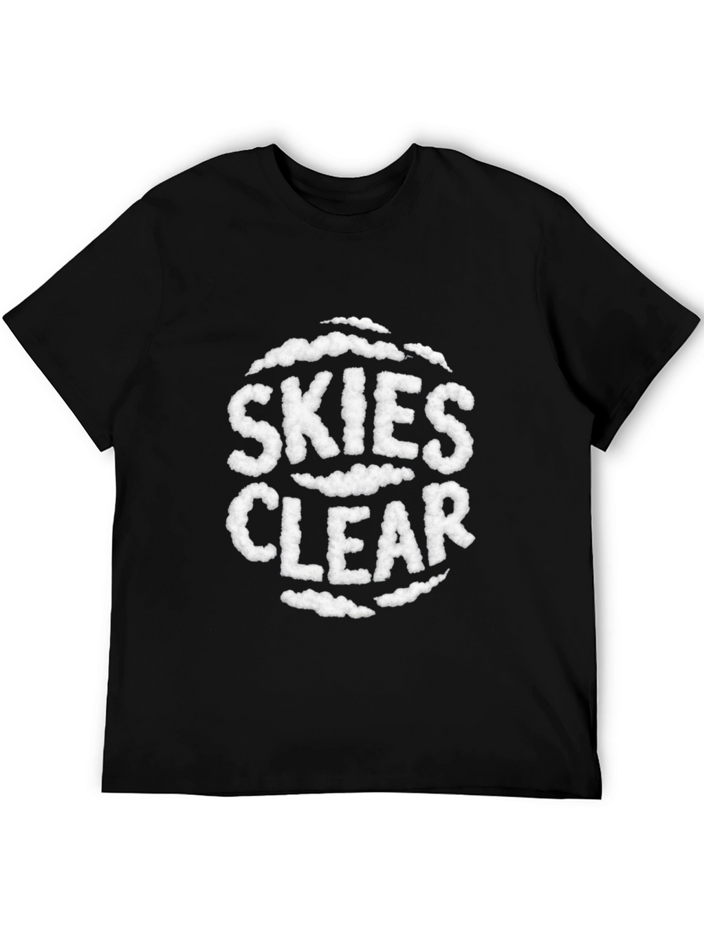 Skies Clear Cloud Text T-Shirt