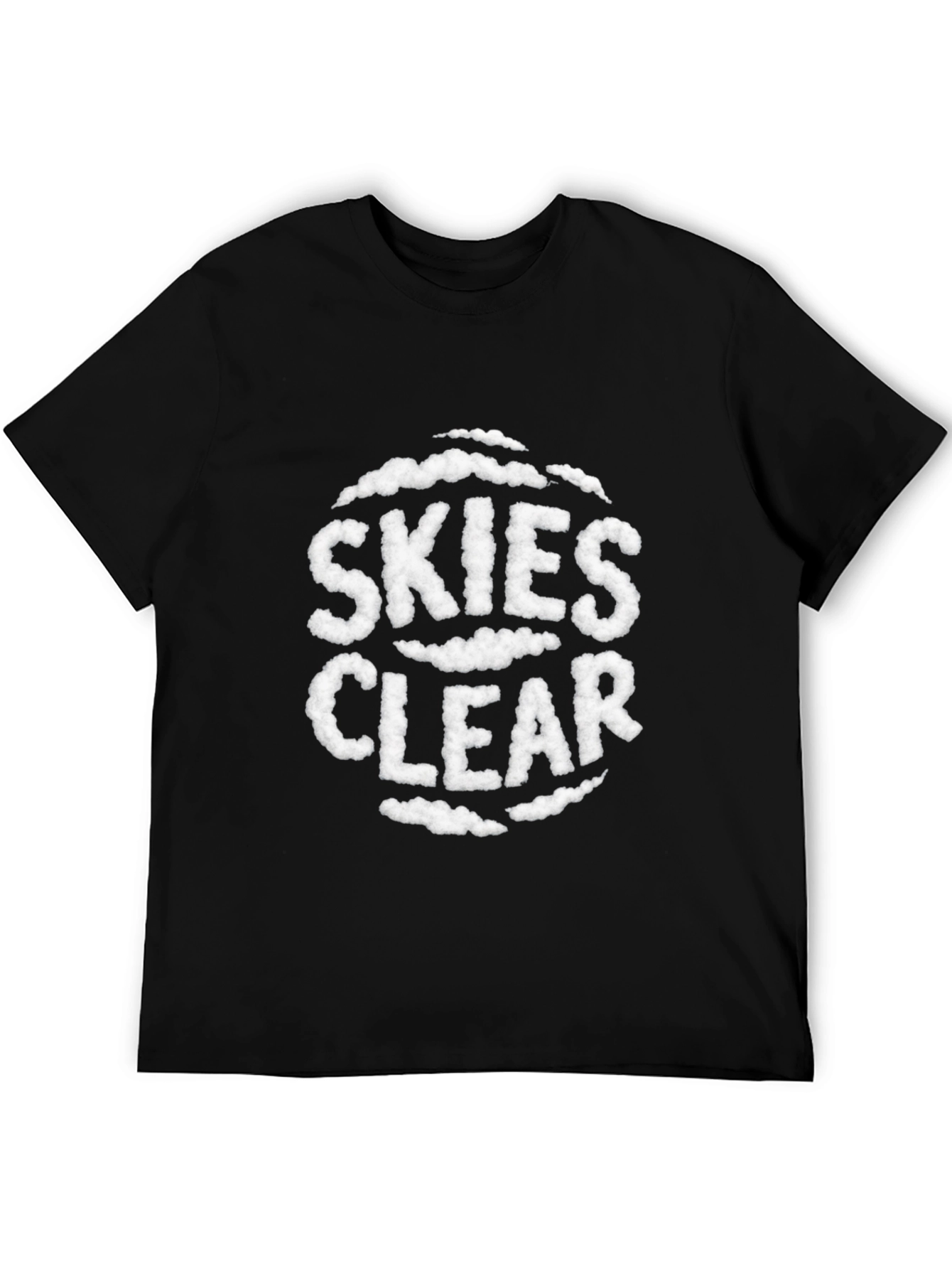 Skies Clear Cloud Text T-Shirt