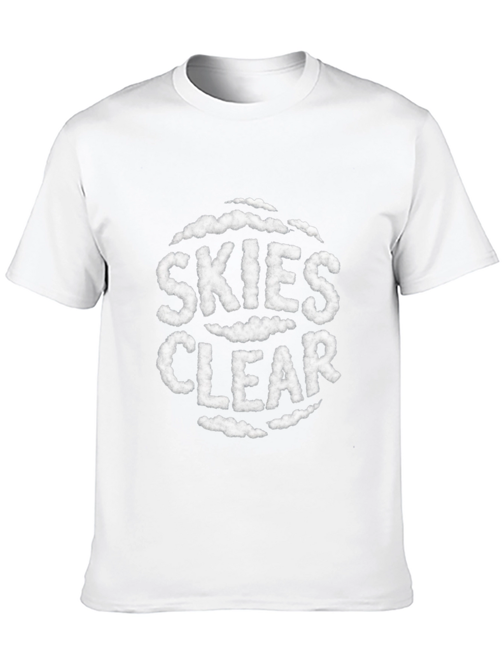 Skies Clear Cloud Text T-Shirt