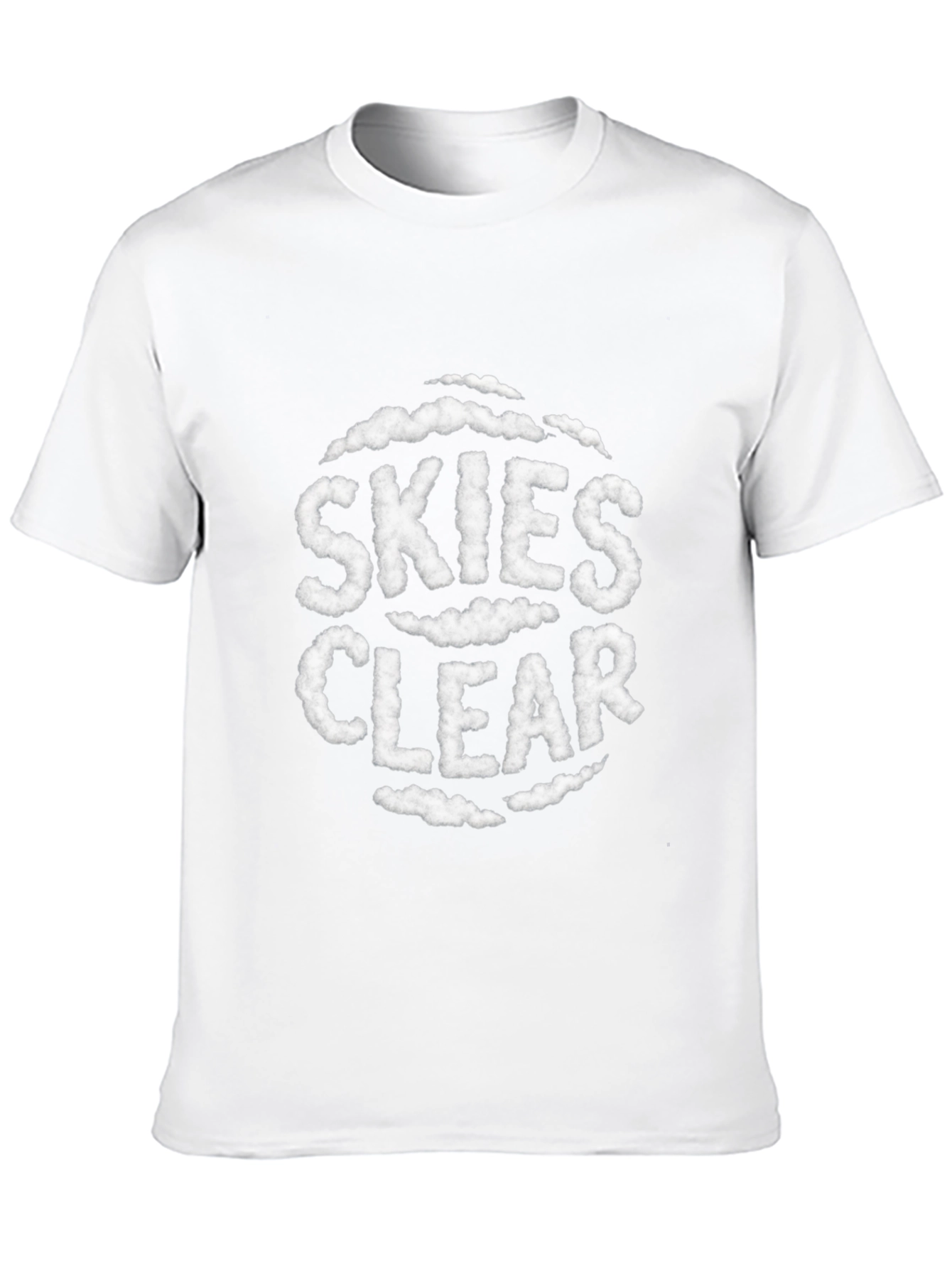 Skies Clear Cloud Text T-Shirt