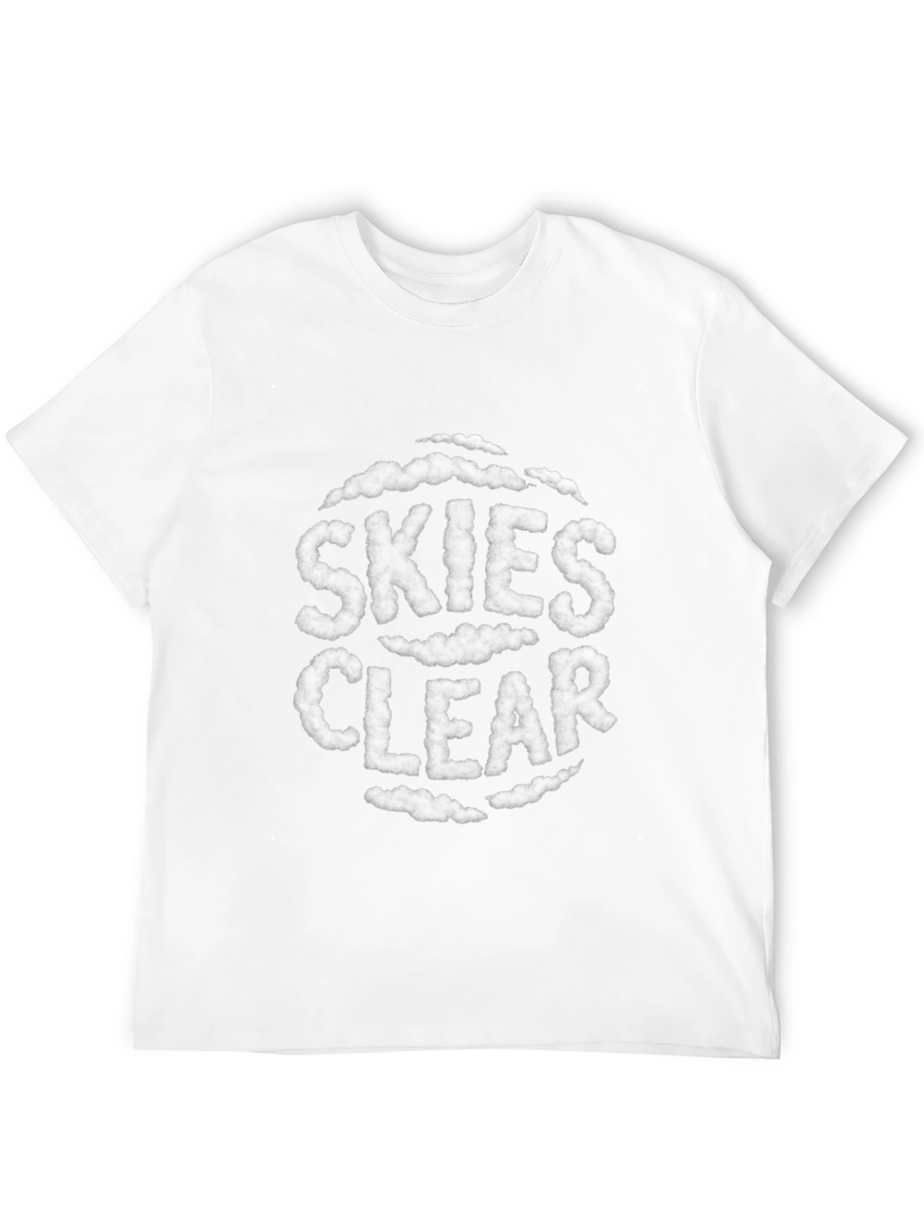 Skies Clear Cloud Text T-Shirt