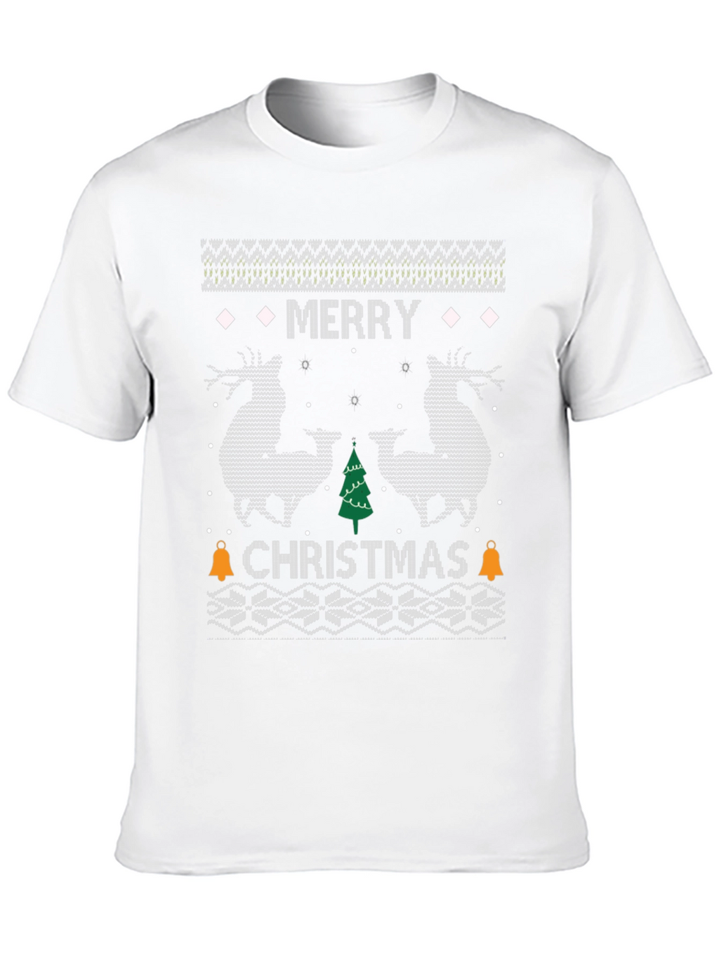Merry Christmas Reindeer Graphic T-Shirt