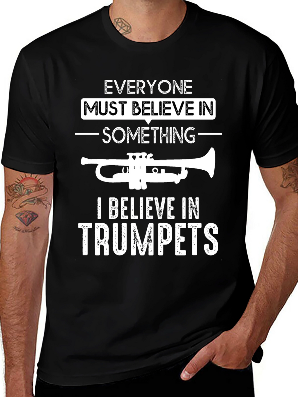 Trumpet Believer Graphic T-Shirt - Music Lover Tee