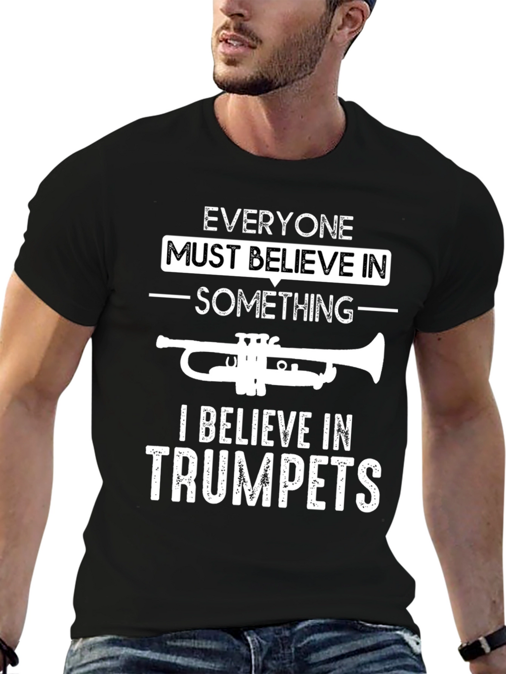 Trumpet Believer Graphic T-Shirt - Music Lover Tee