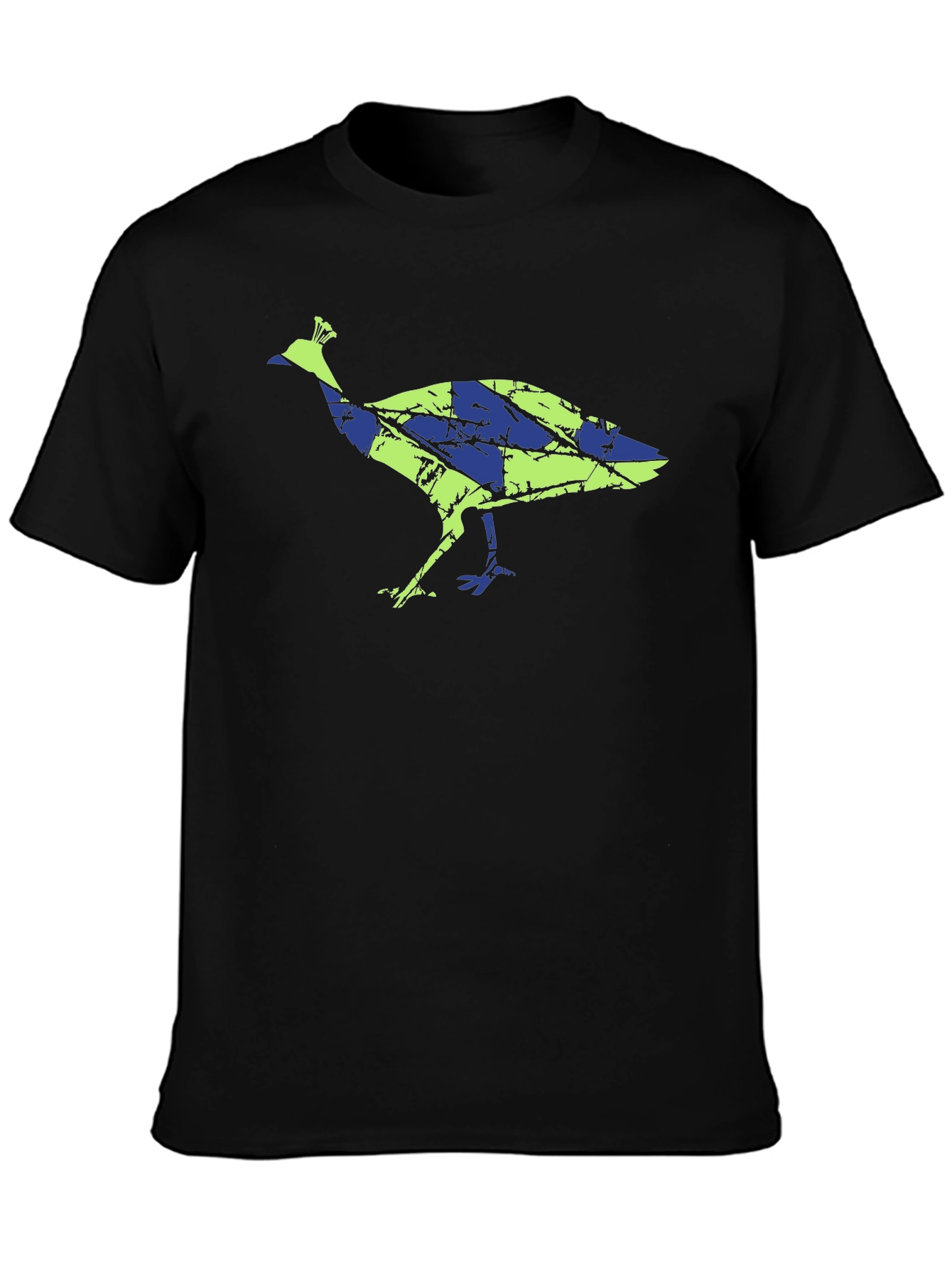 Unique Peacock Graphic Tee - Modern Design