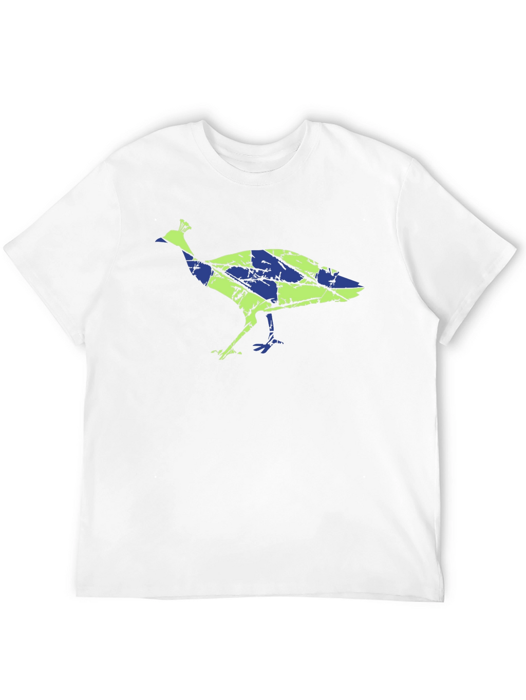 Unique Peacock Graphic Tee - Modern Design