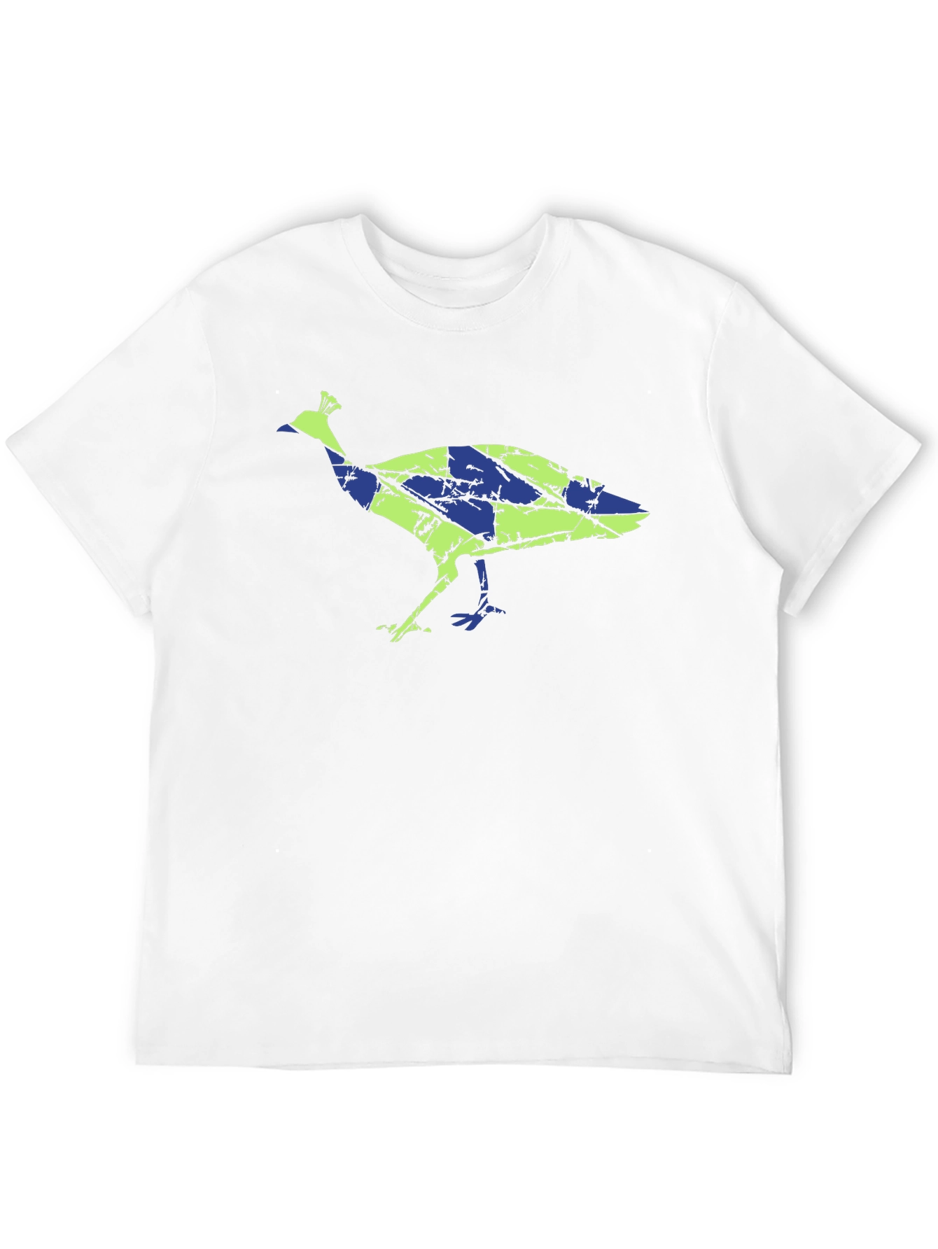 Unique Peacock Graphic Tee - Modern Design