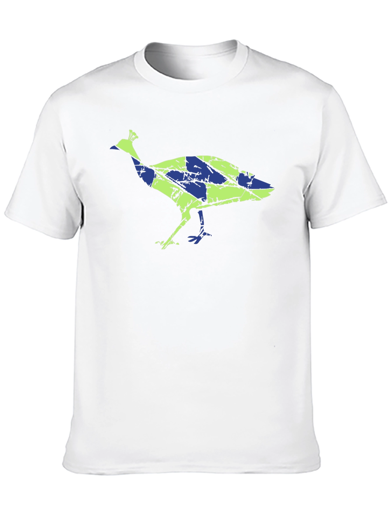 Unique Peacock Graphic Tee - Modern Design