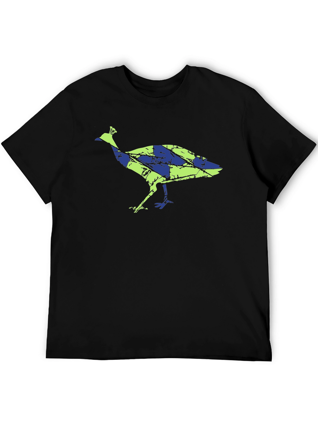 Unique Peacock Graphic Tee - Modern Design