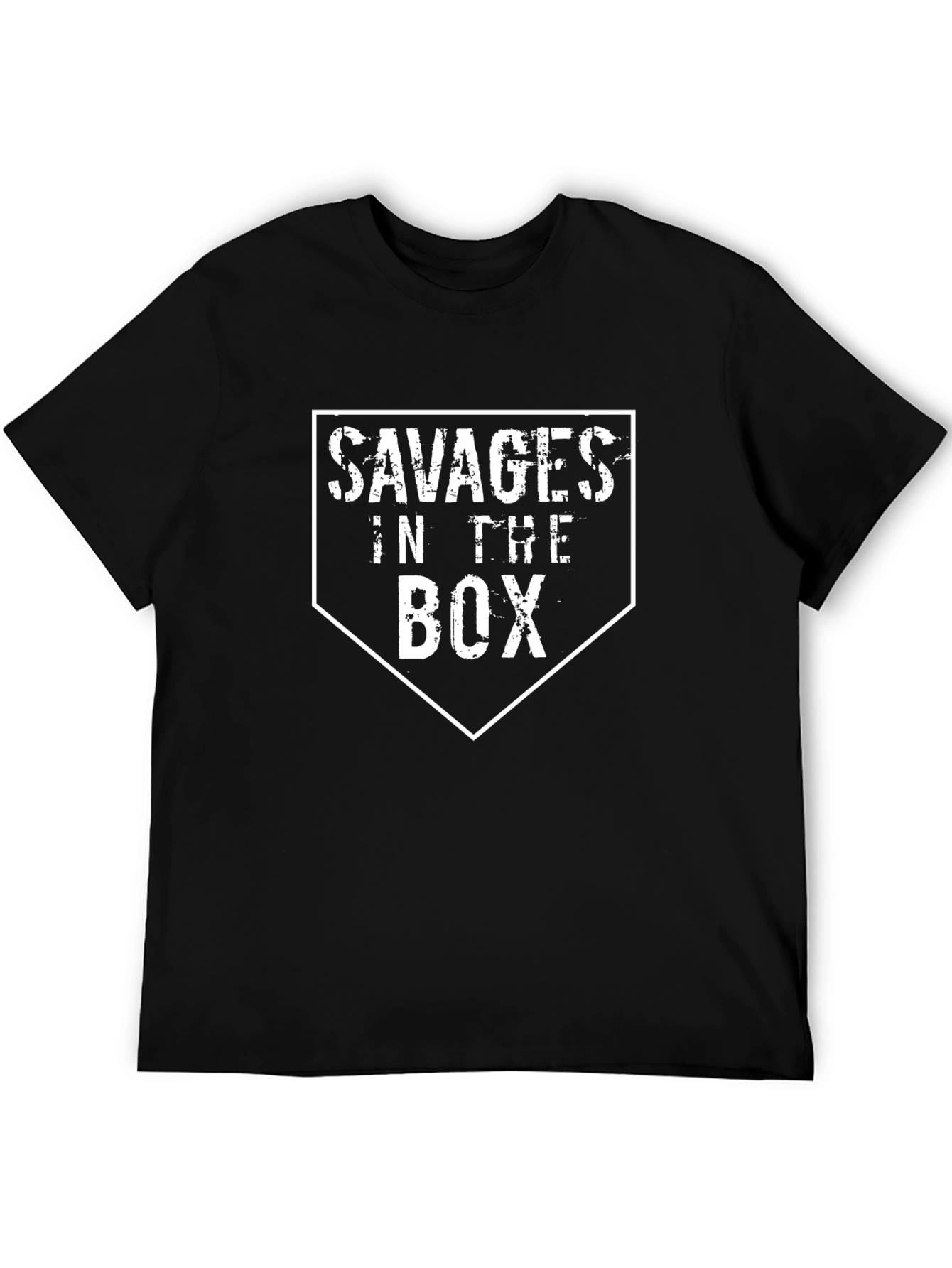 Savages In The Box Graphic Tee - Baseball Fan Shirt