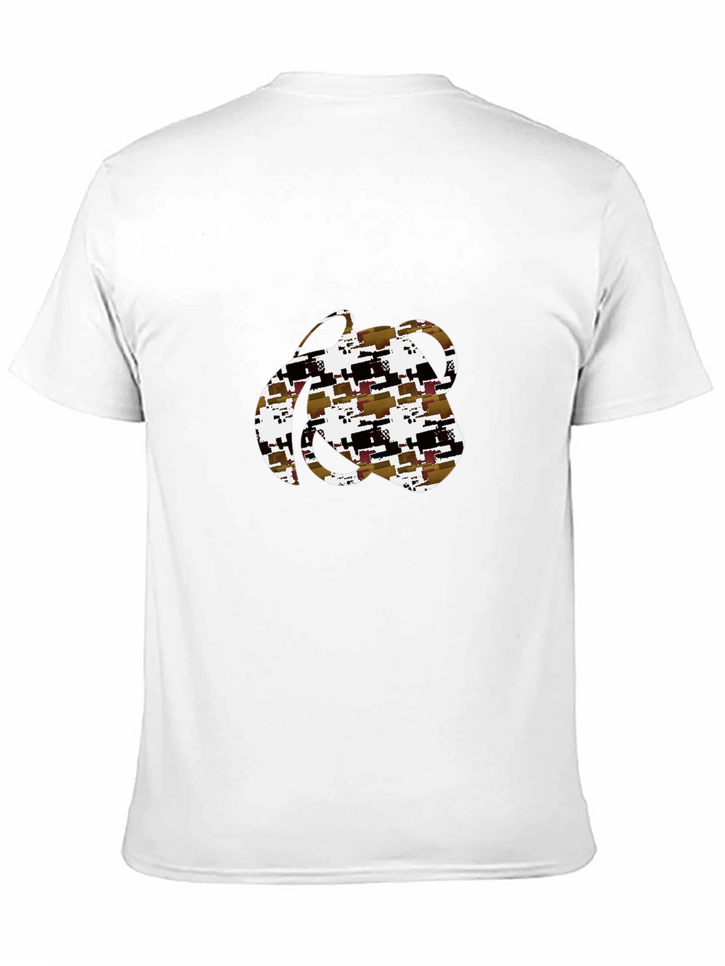 Abstract Pattern Black T-Shirt