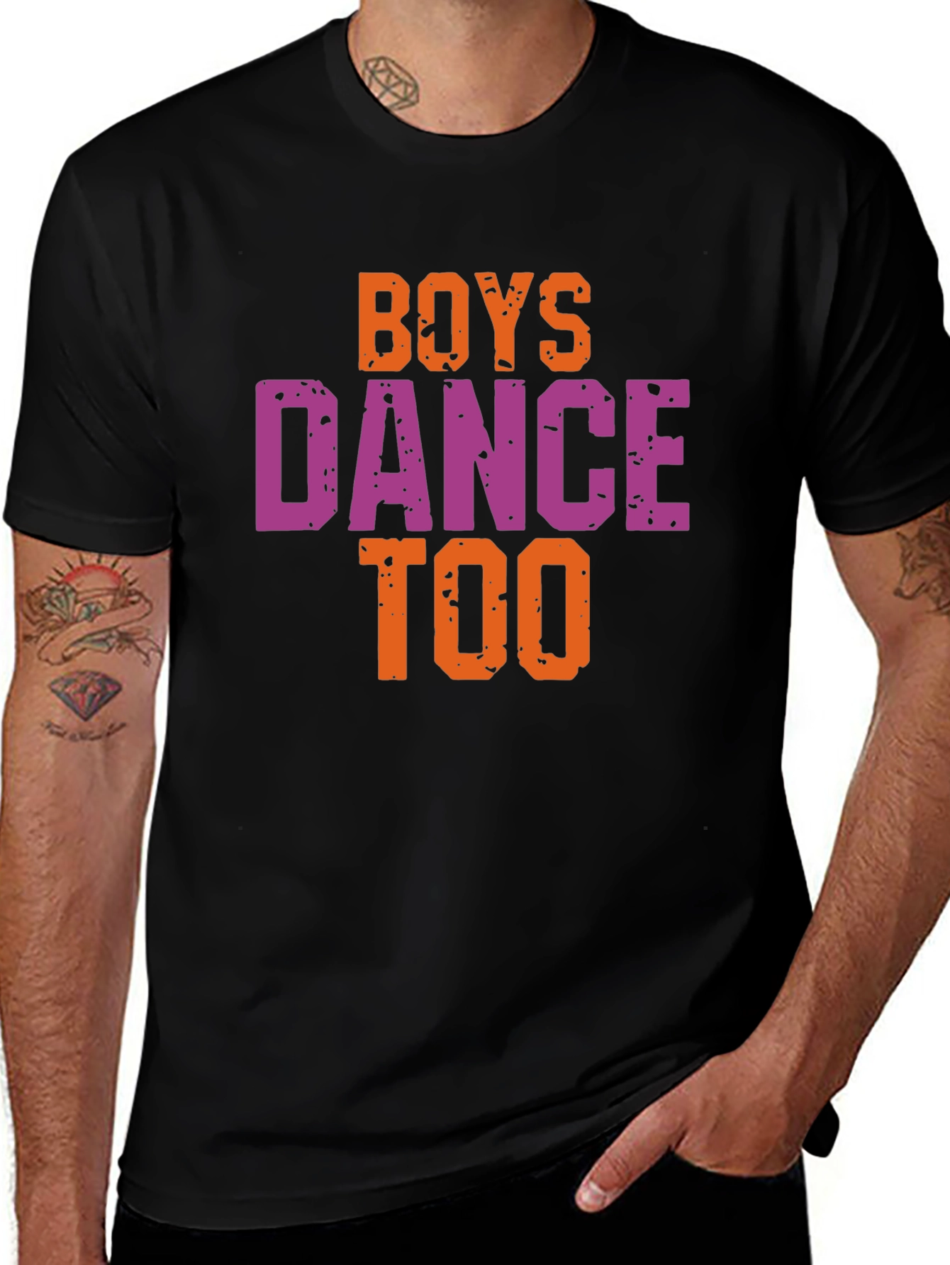 Boys Dance Too Graphic Tee - Trendy Unisex T-Shirt