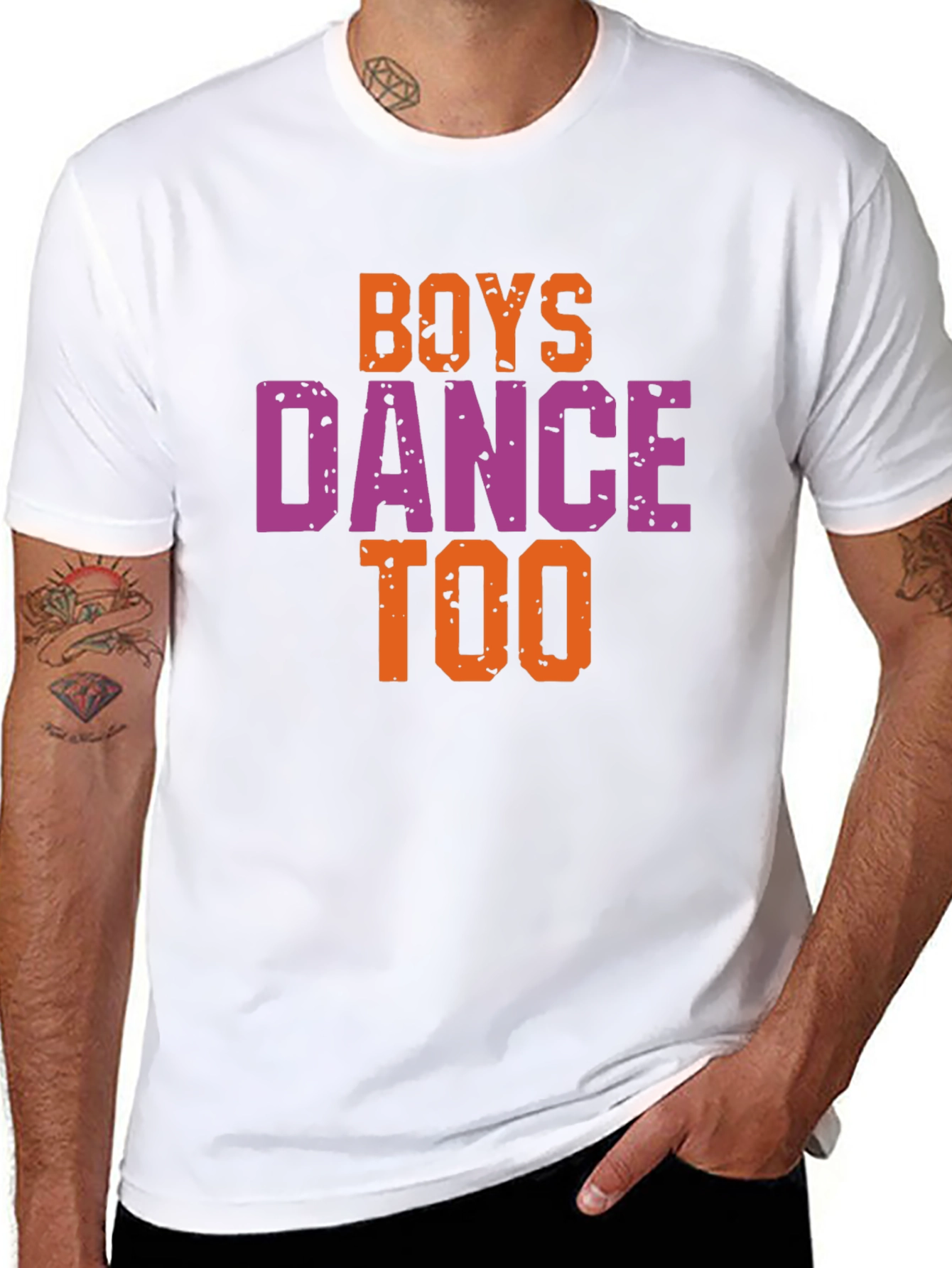 Boys Dance Too Graphic Tee - Trendy Unisex T-Shirt