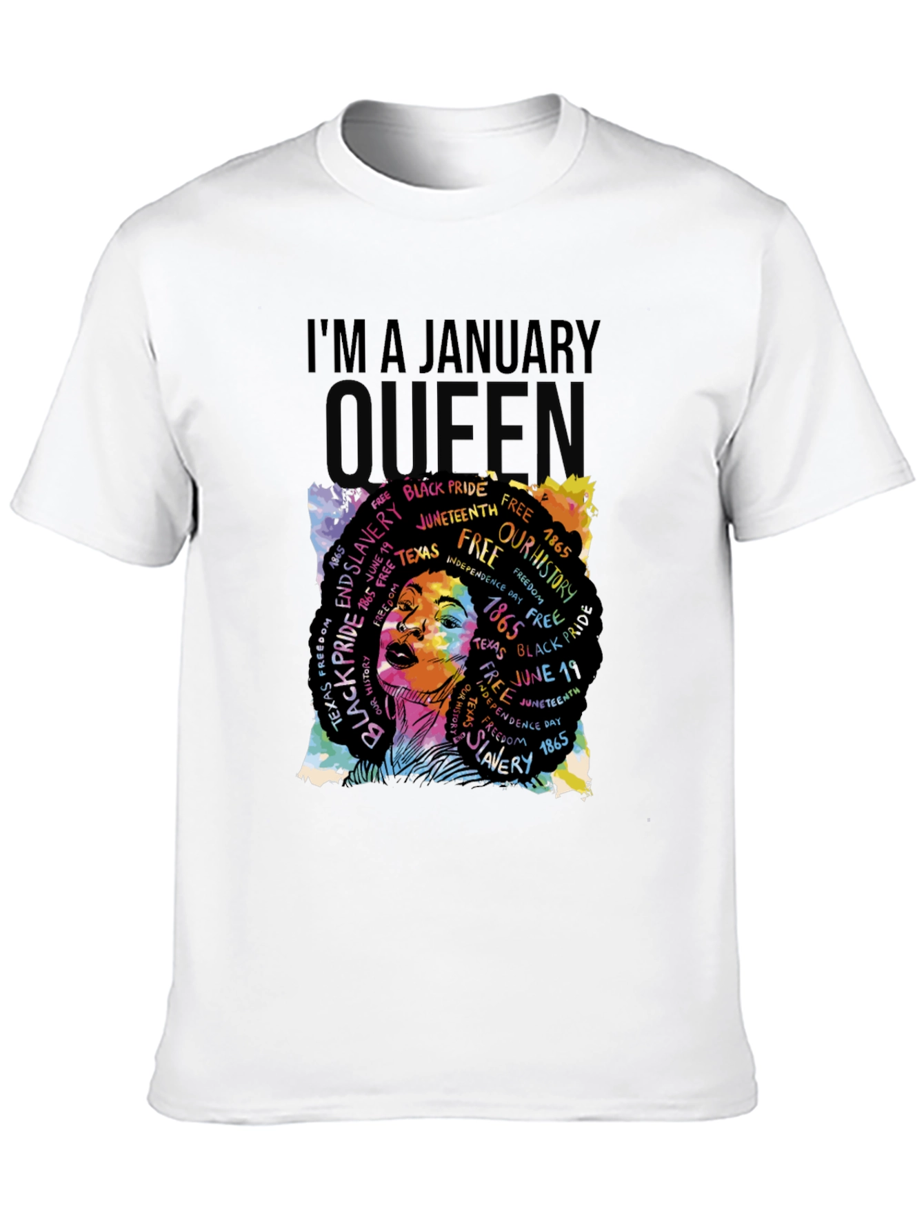 Im A January Queen Black Pride Graphic T-Shirt