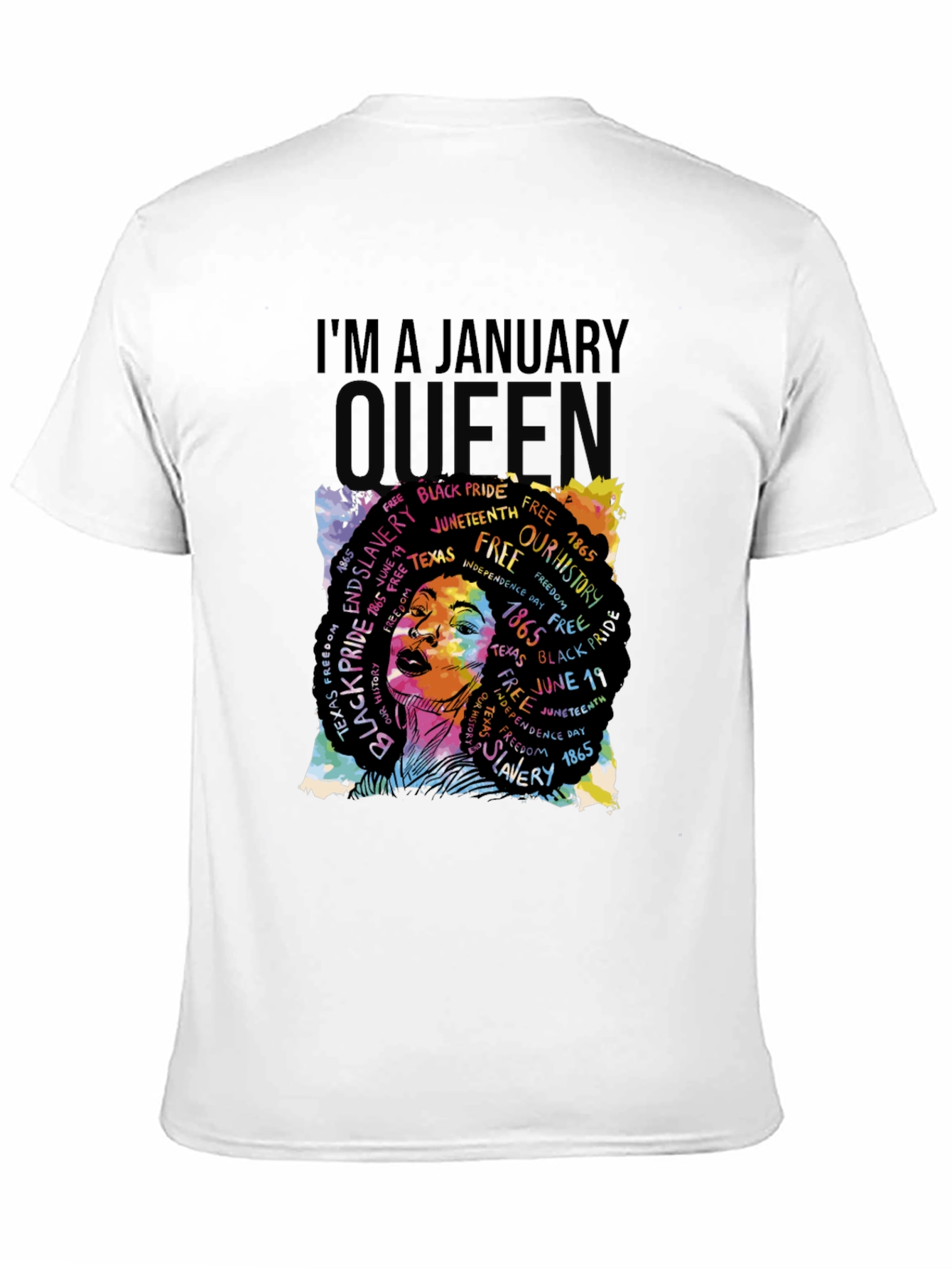 Im A January Queen Black Pride Graphic T-Shirt