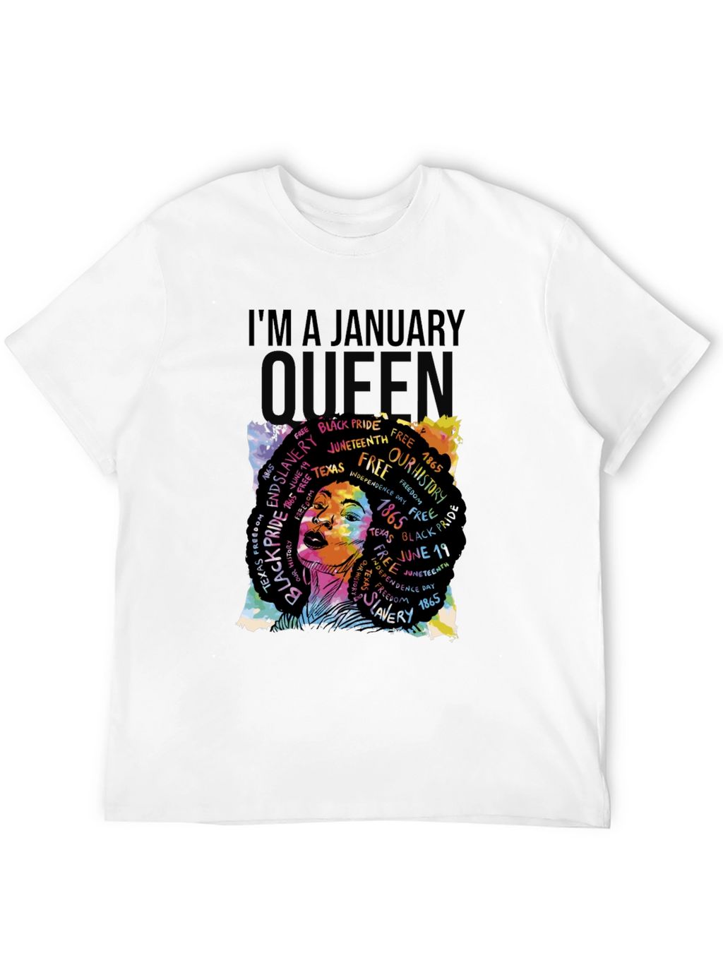 Im A January Queen Black Pride Graphic T-Shirt