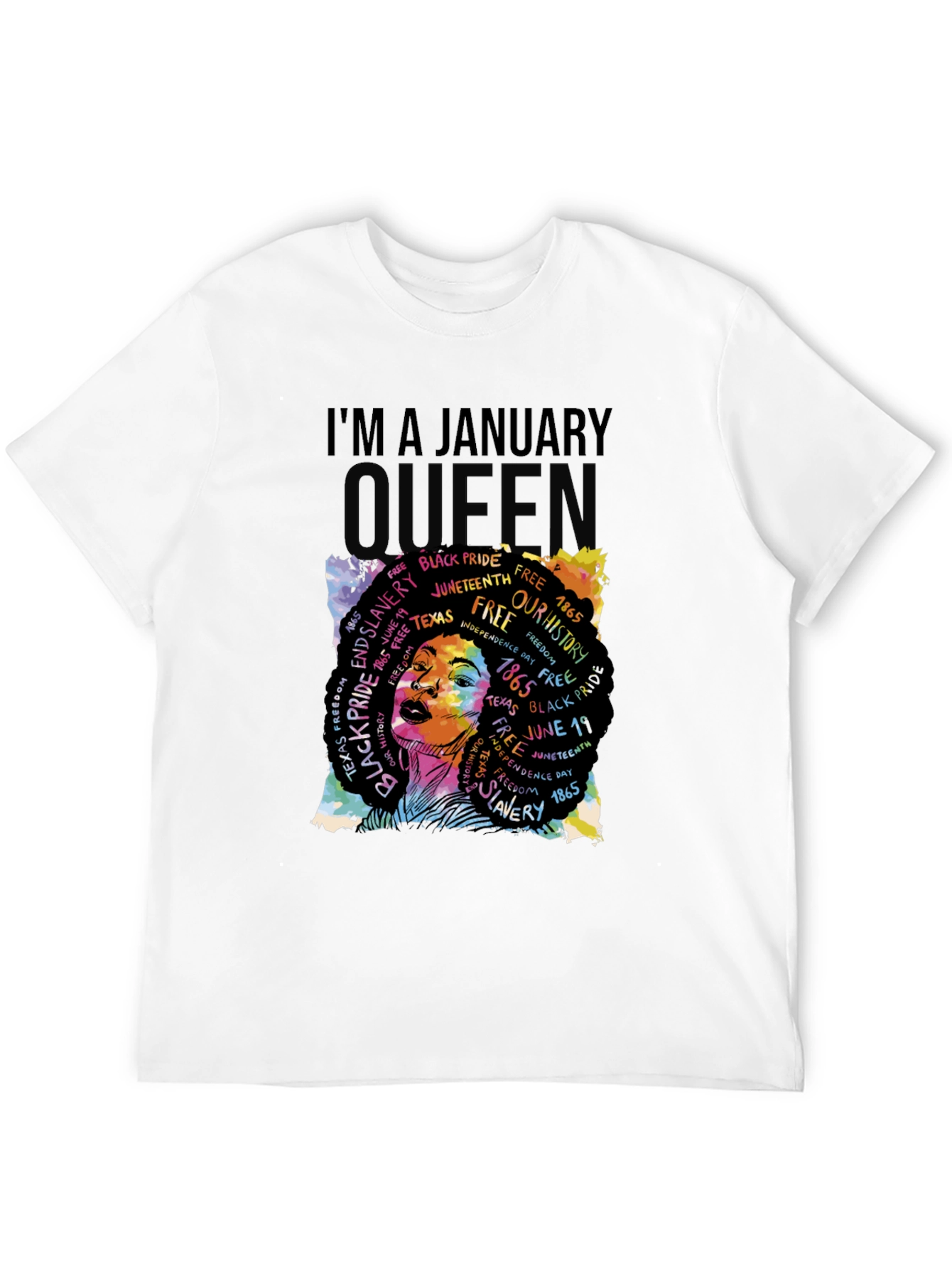 Im A January Queen Black Pride Graphic T-Shirt