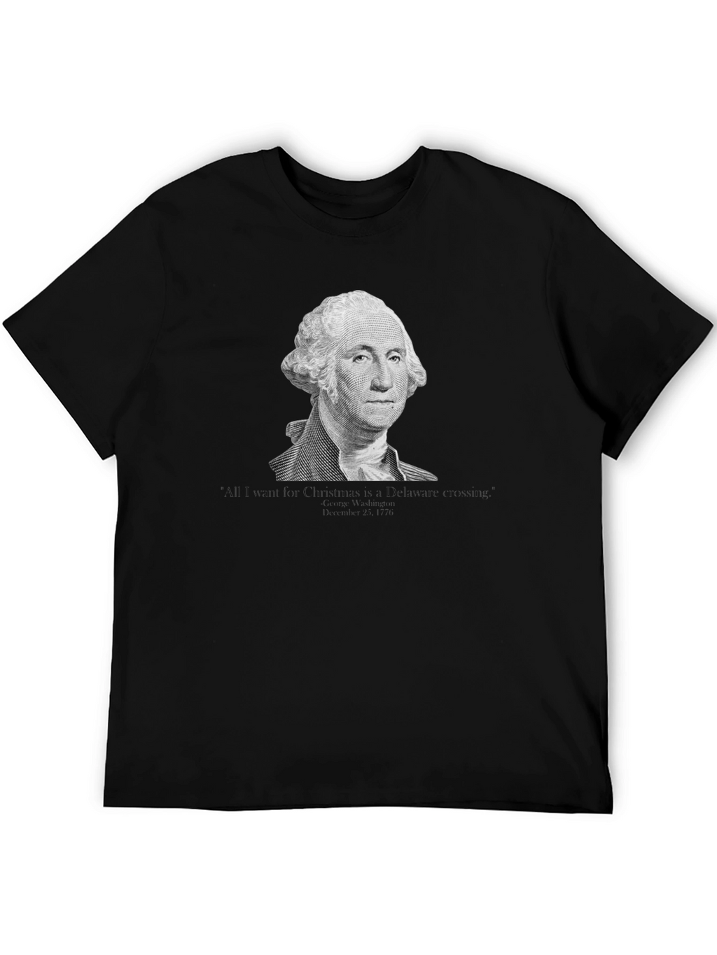 George Washington Delaware Crossing Christmas T-Shirt